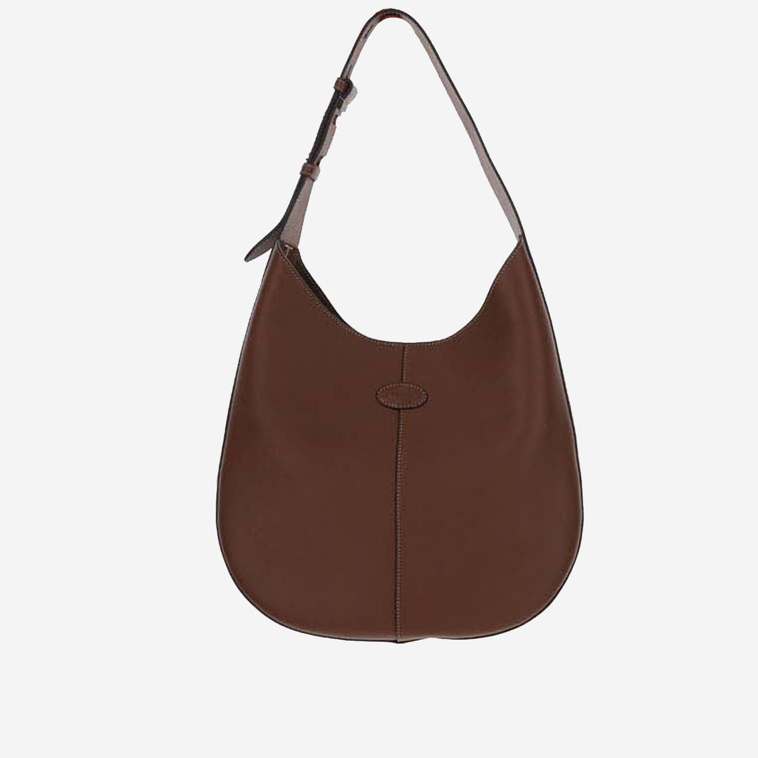 Shop Tod's Small Leather Hobo Tote In S202