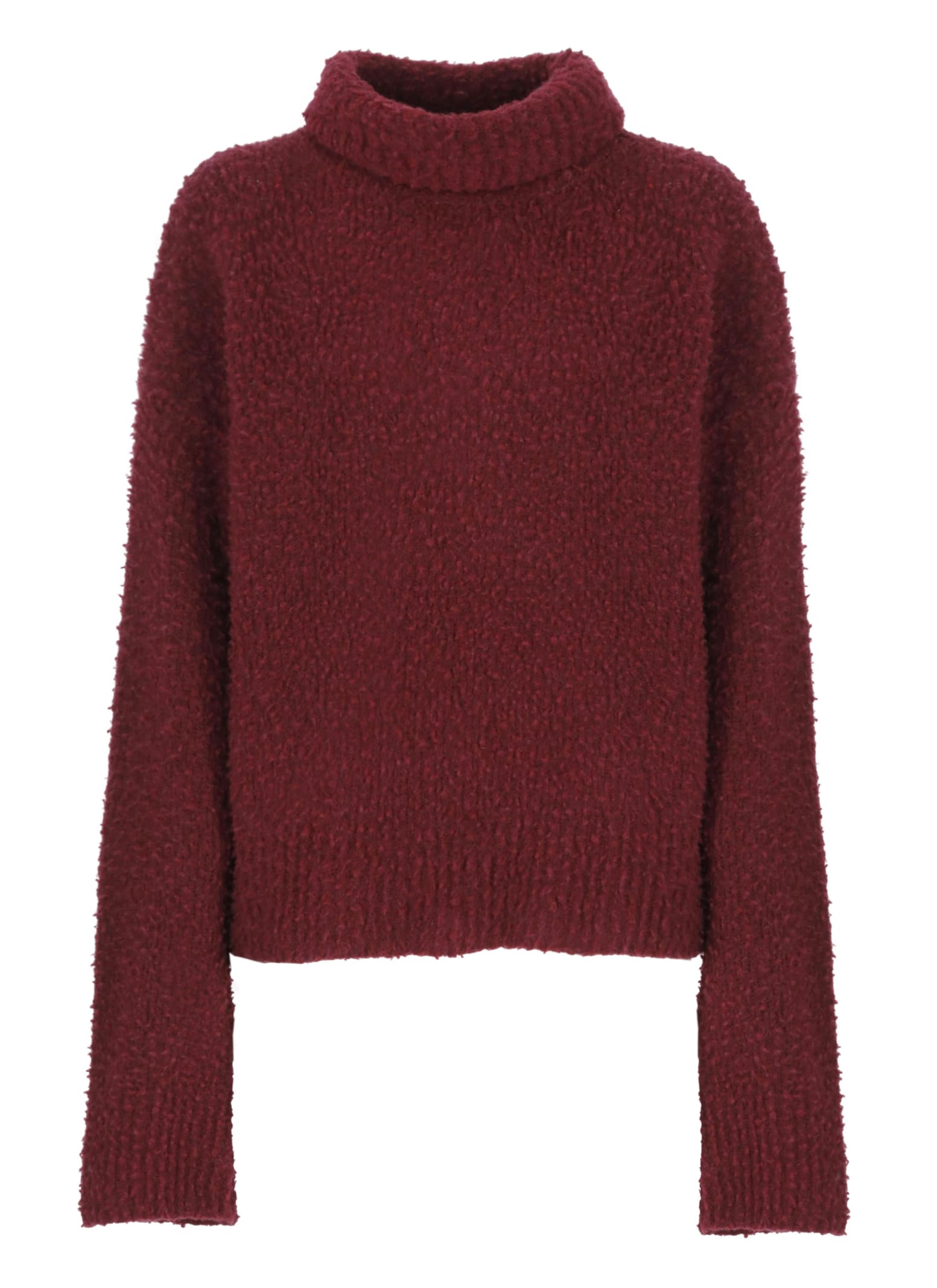 Shop Uma Wang Curly Sweater In Bordeaux