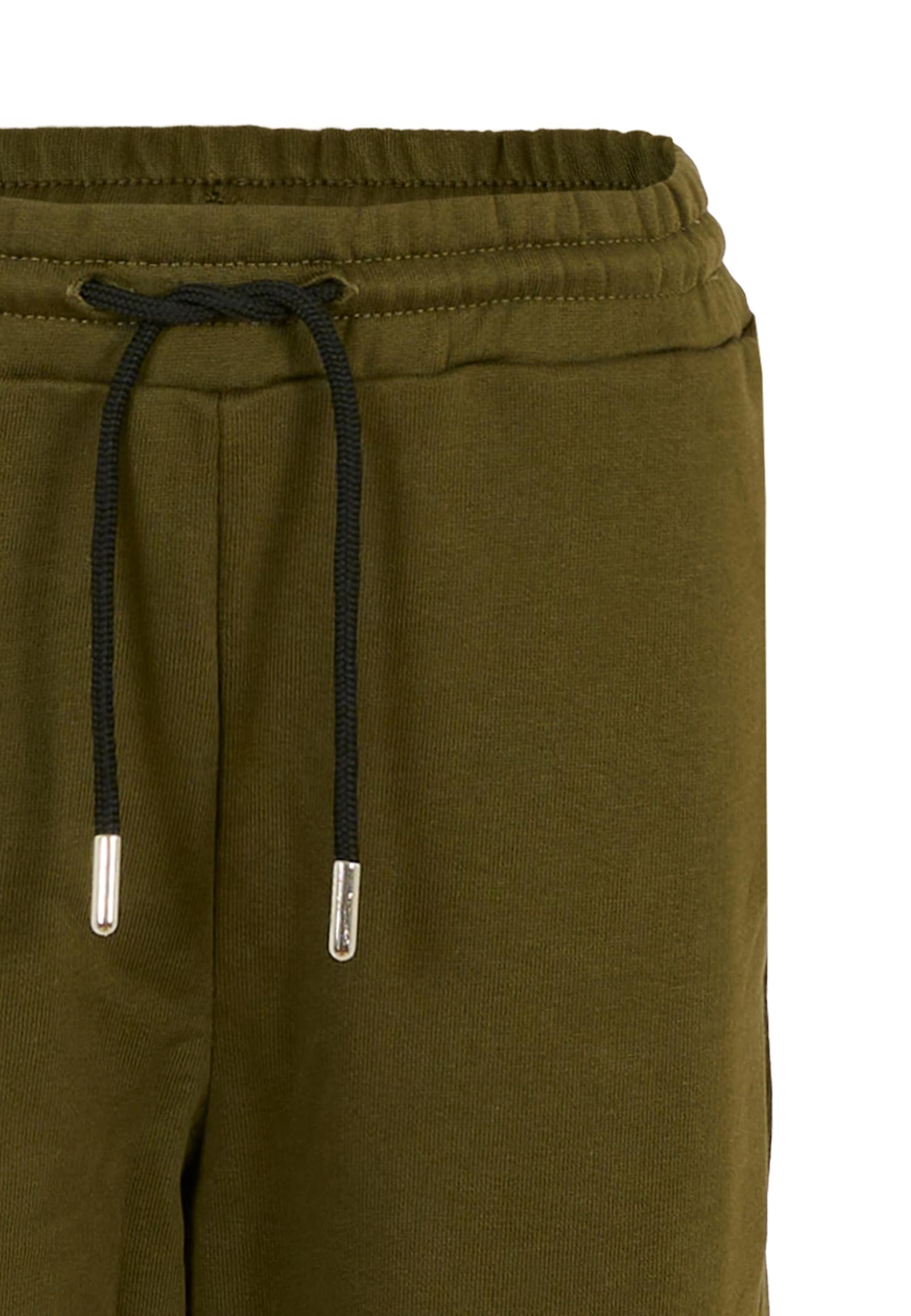 N°21 Green Trousers For Kids With Logo In Green