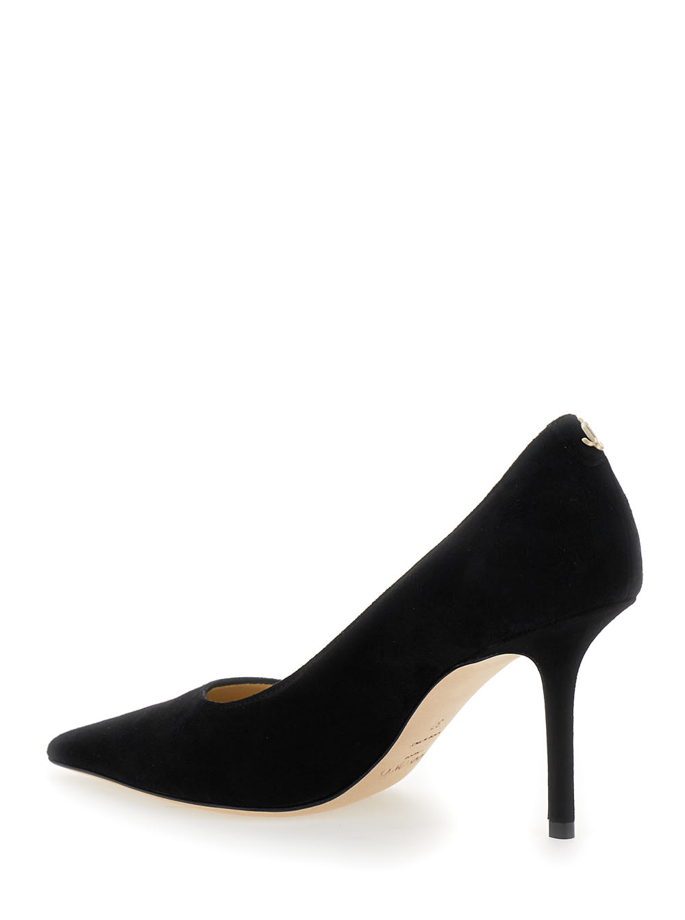 Shop Jimmy Choo Love Black Pumps With Stiletto Heel In Suede Woman