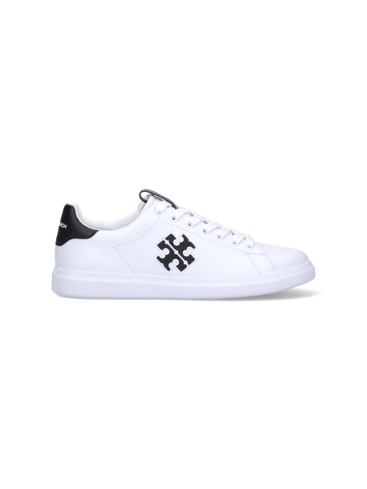 Shop Tory Burch Howell Court Sneakers In Bianco