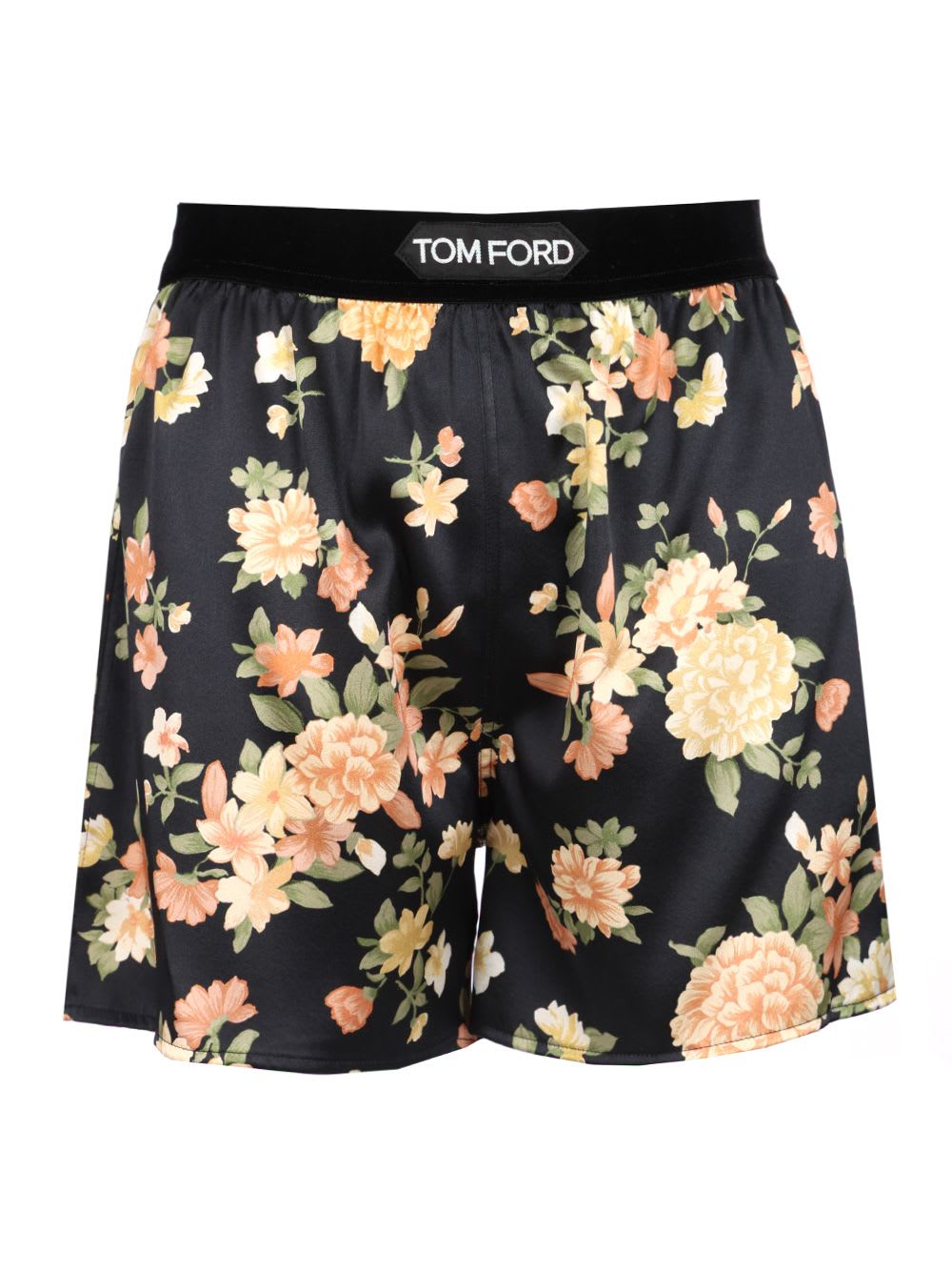 Tom Ford Boxer-style Shorts In Silk Satin Trousers Multicolor In Multicolor