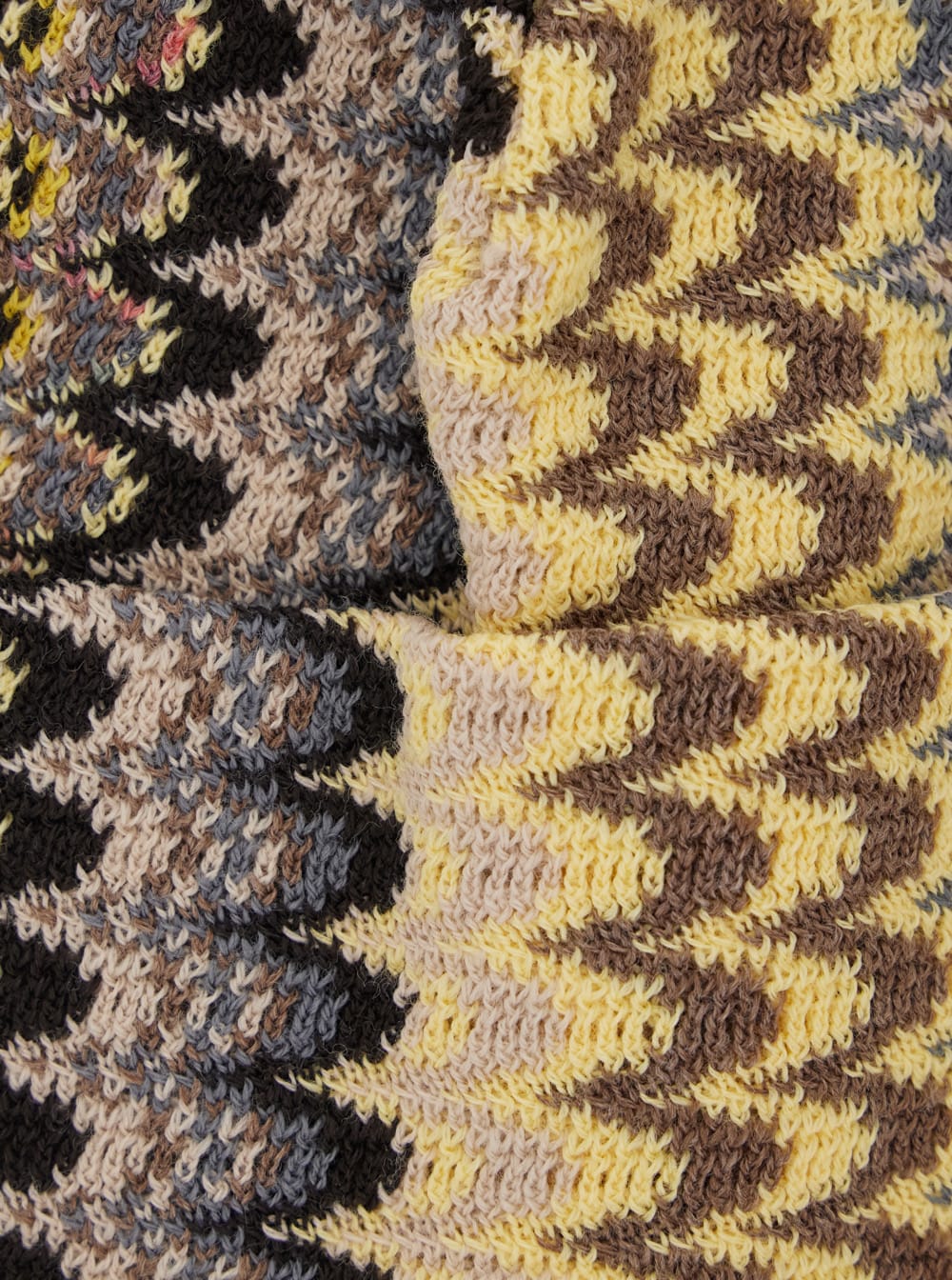 Missoni Multicolor Zigzag Pattern Beanie Hat In Multi