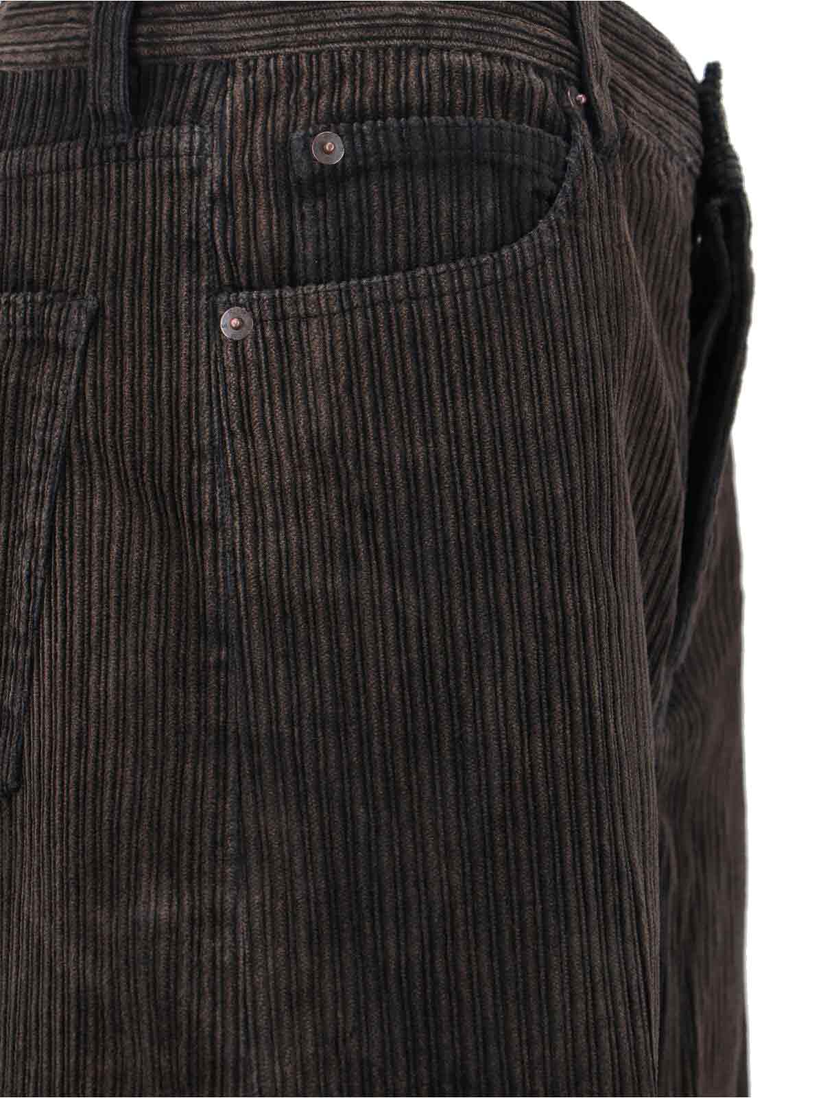 Frame Corduroy Loose Pants In Brown