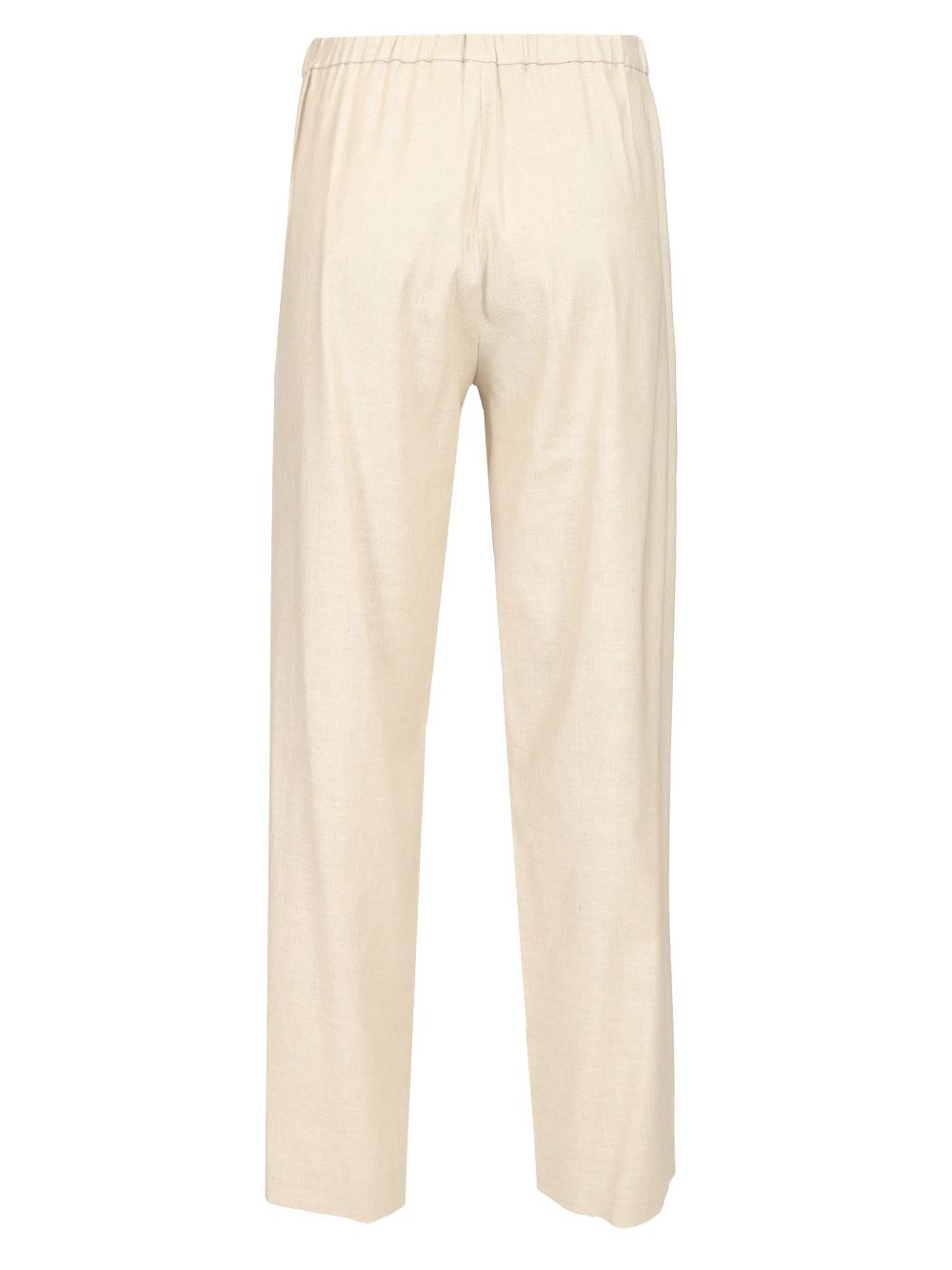 'S MAX MARA LINEN DRAWSTRING TROUSERS