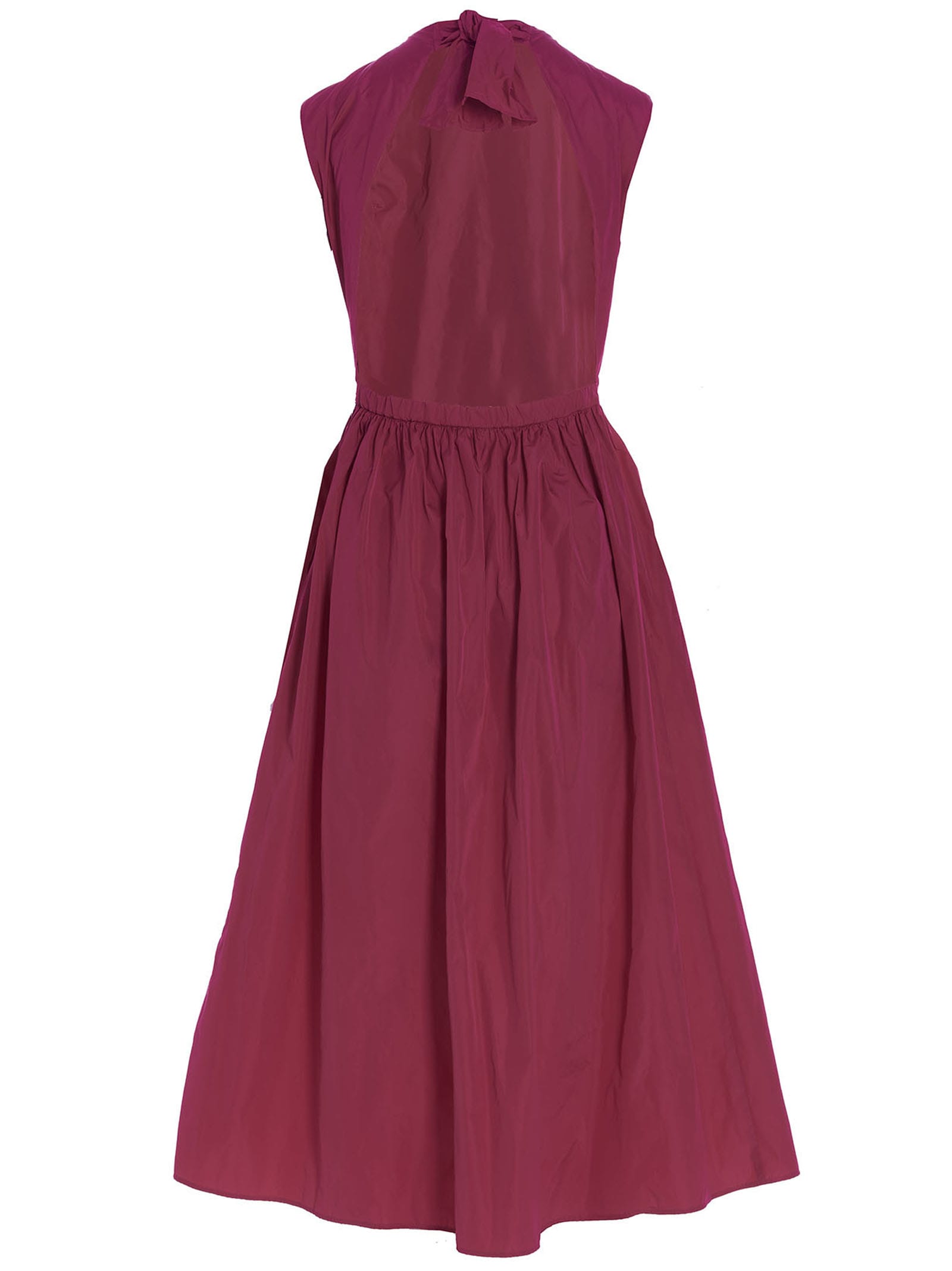 Shop Red Valentino Crisp Taffetas Dress In Fuchsia