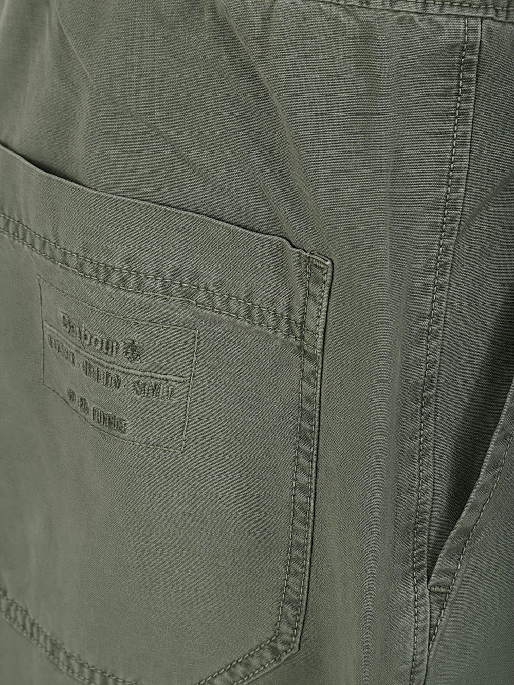 Shop Barbour Grindle Trousers In Agave Green