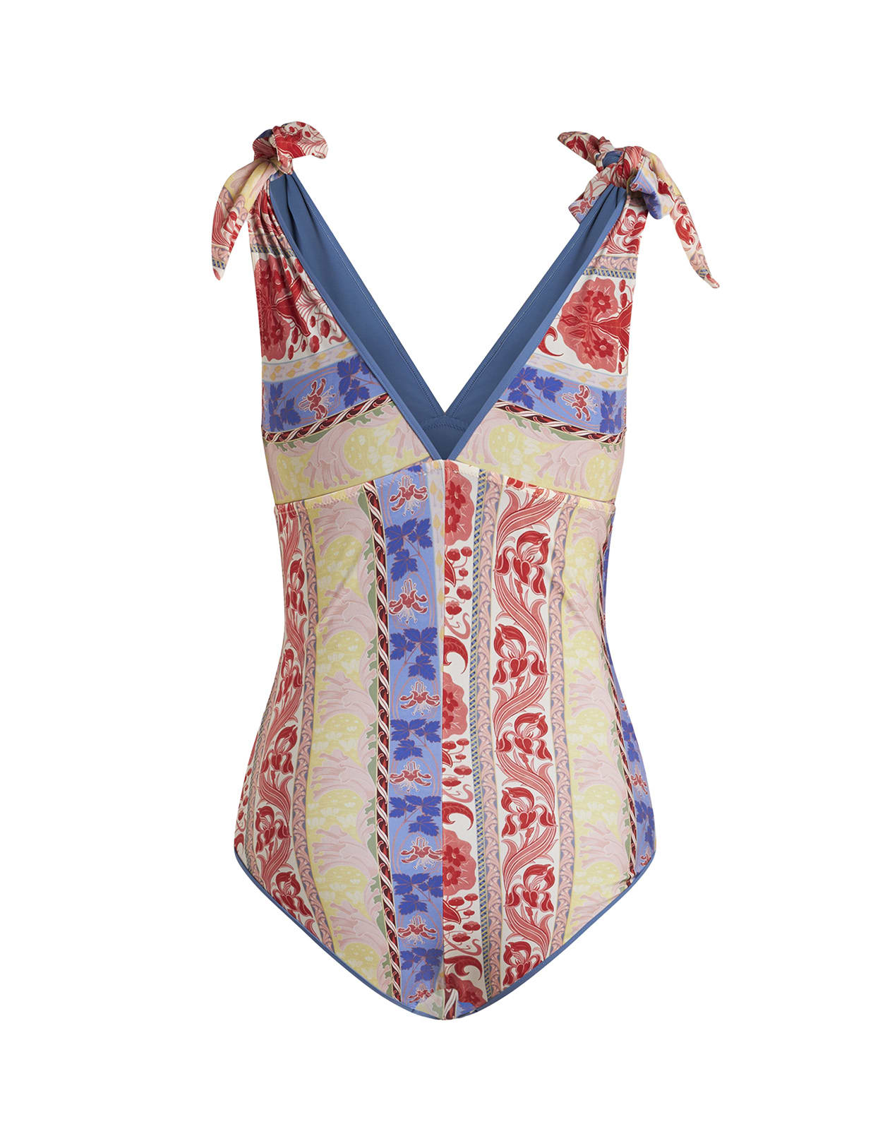 Shop Etro One Piece Swimsuit With  Summer Print In White