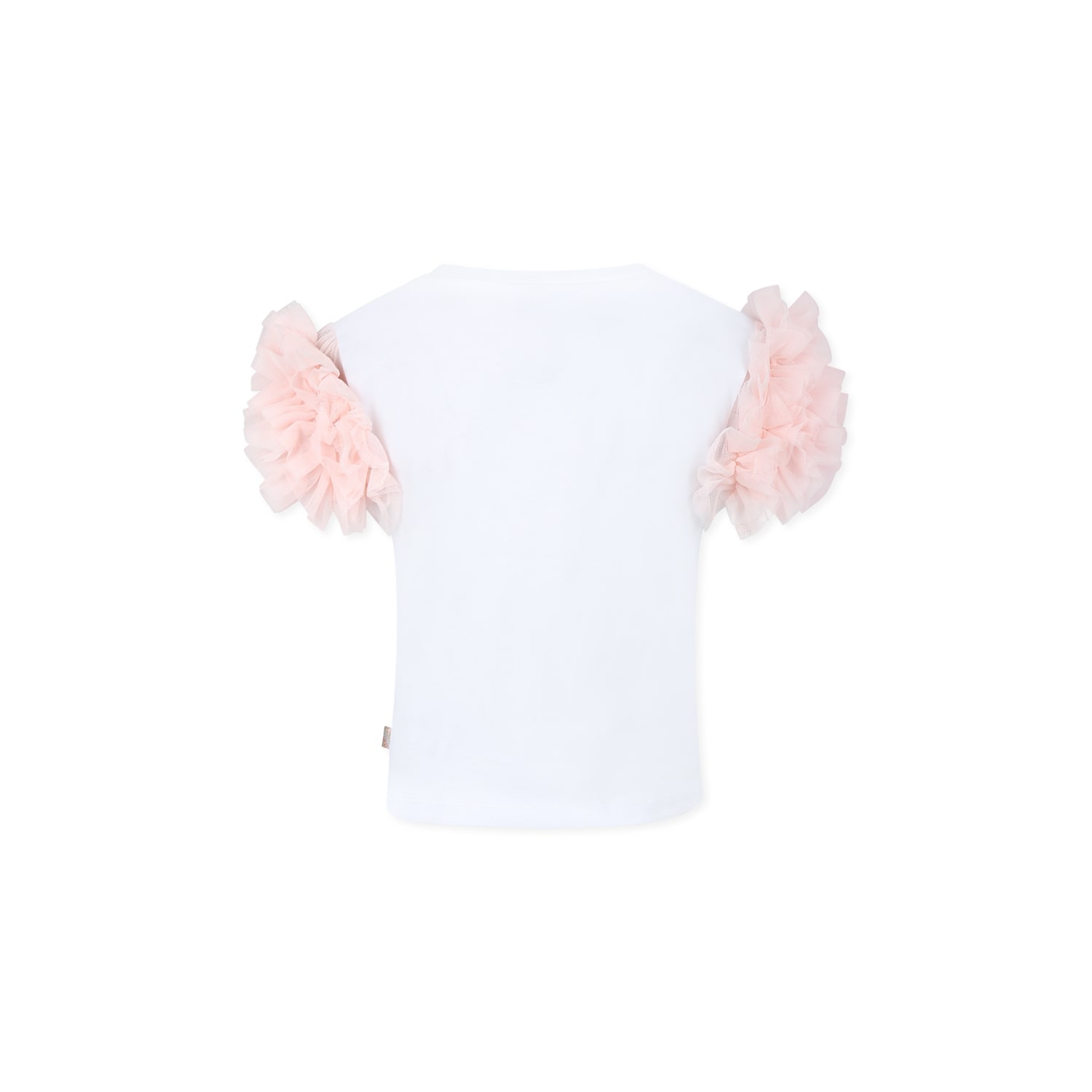 Billieblush Ruffle-detail T-shirt In White