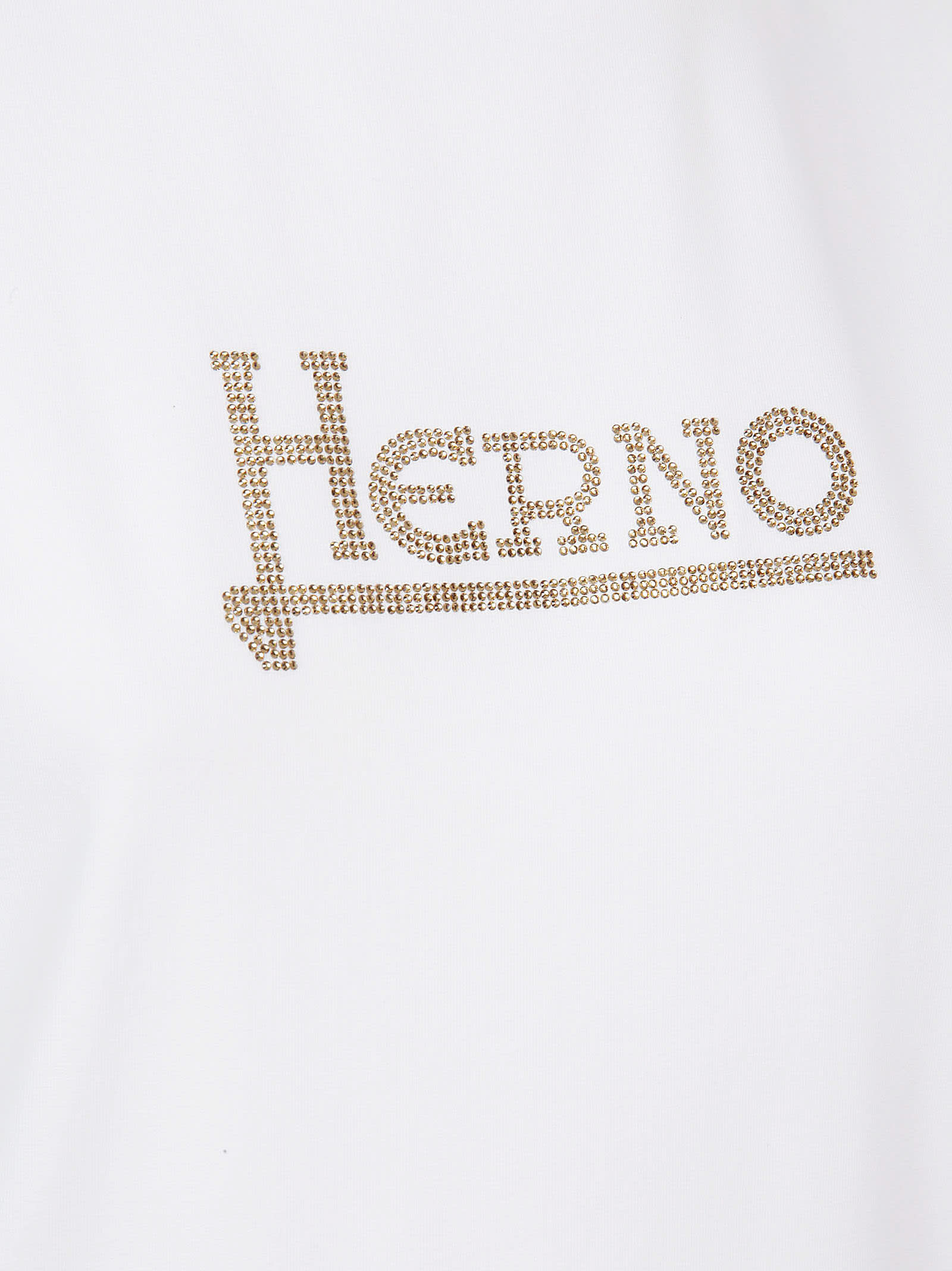 Shop Herno T-shirts And Polos In Bianco/marrone