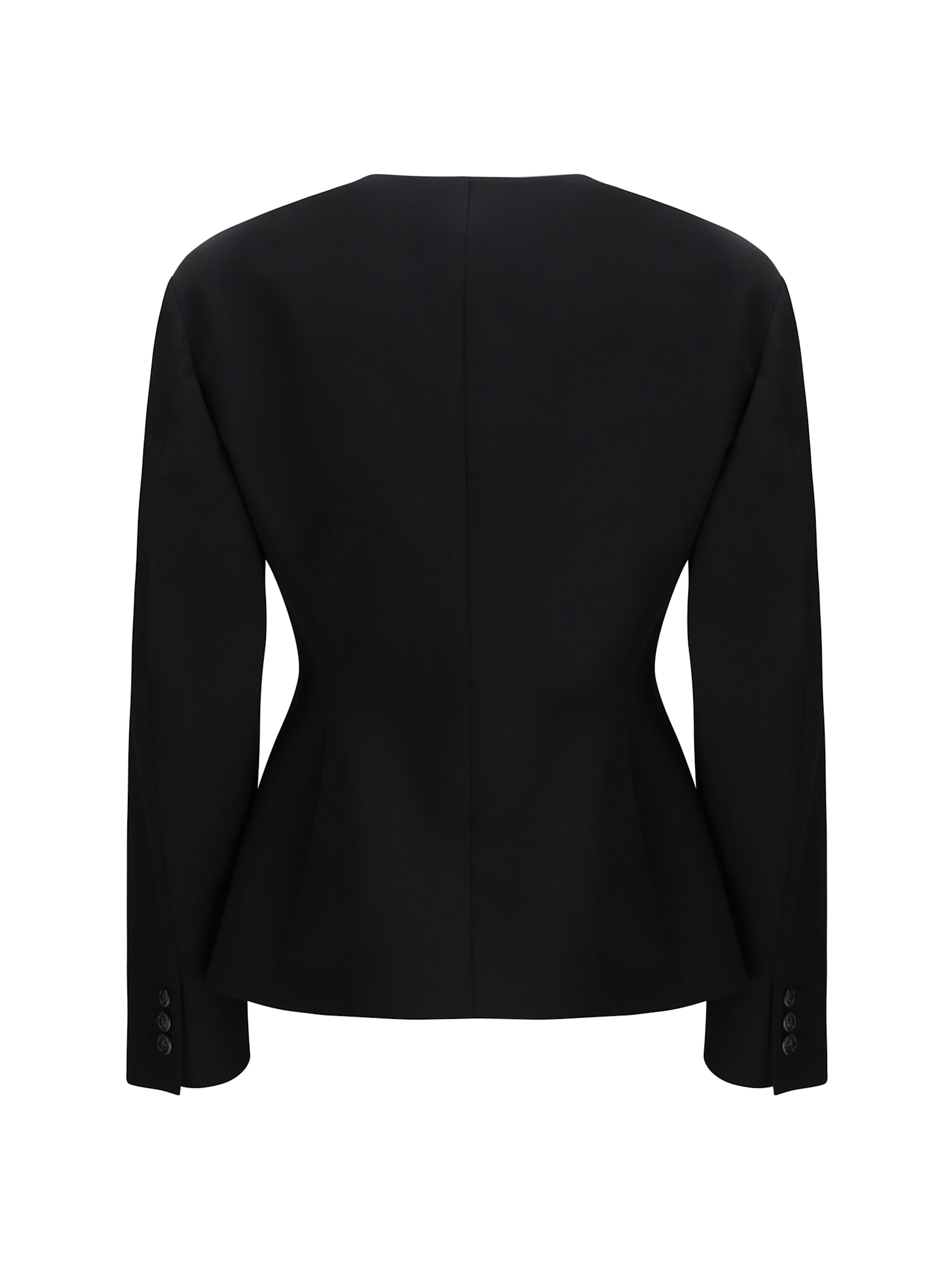 The Andamane Doubled-breasted Jacket In Black