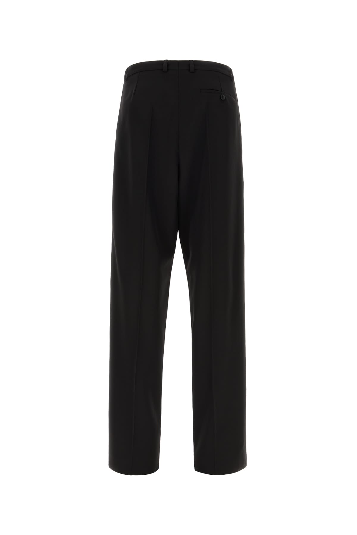 Shop Balenciaga Large Tuxedo Pants In Black