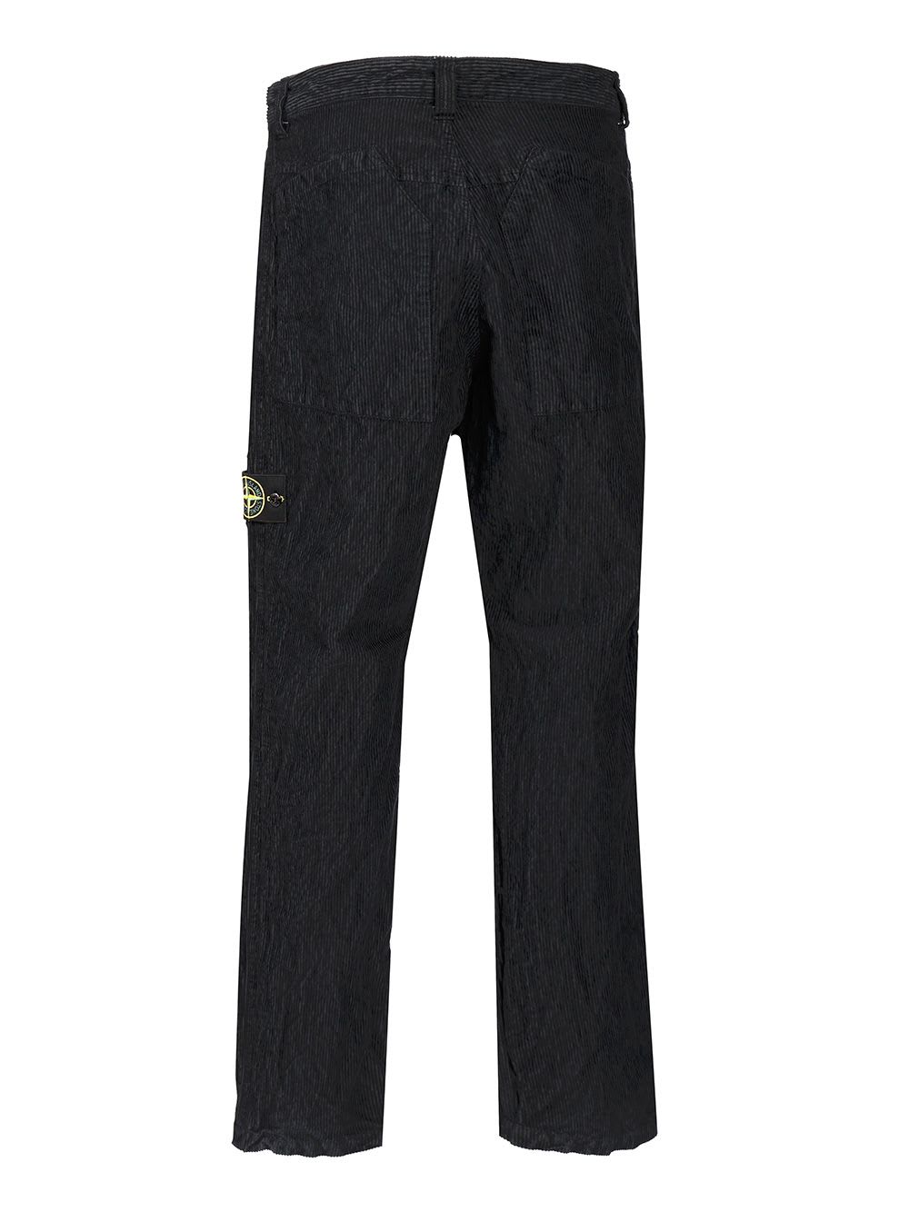 Stone Island Cotton Regular Fit Pants In Black