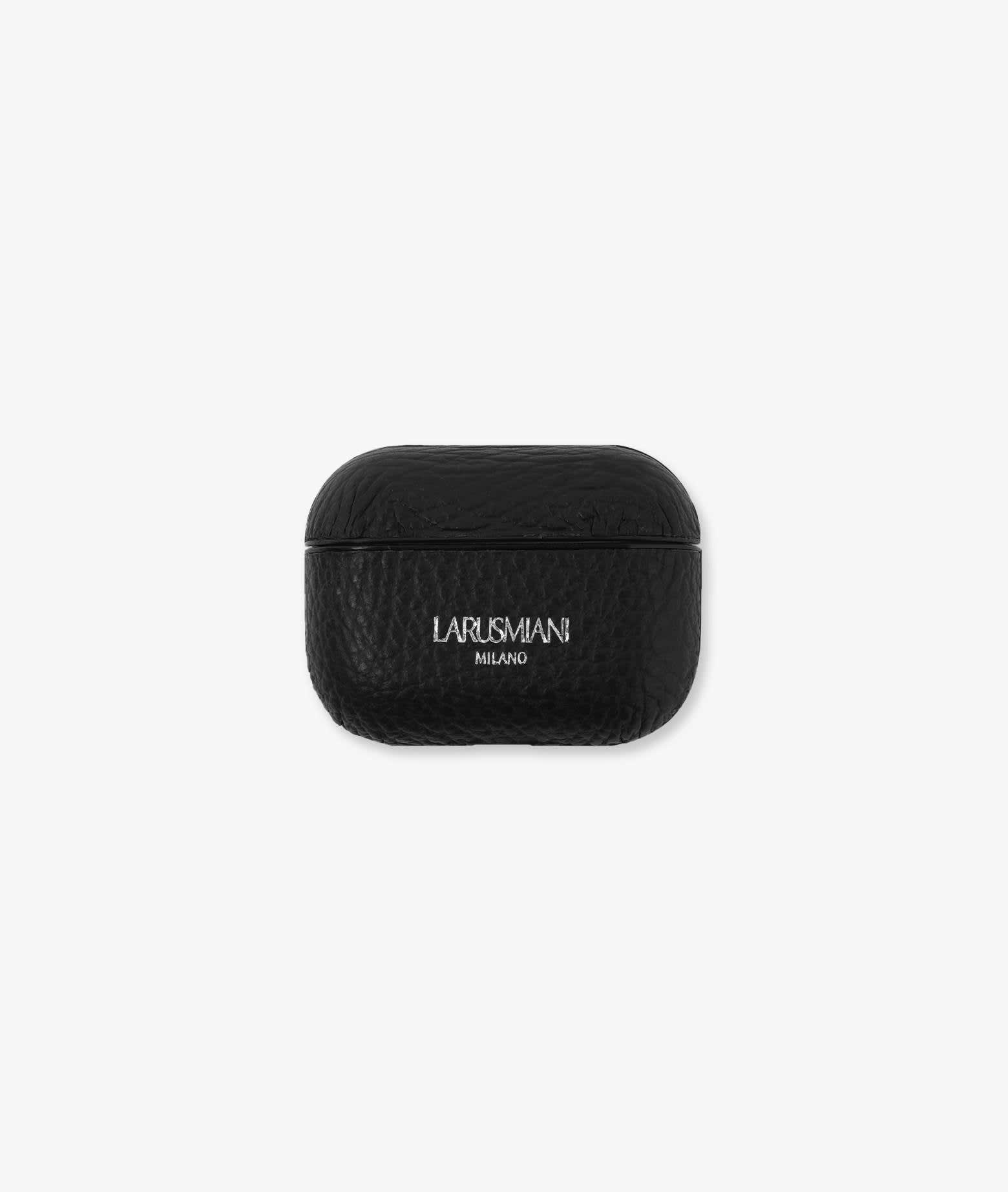 Larusmiani Airpods Second Skin Accessory In Black
