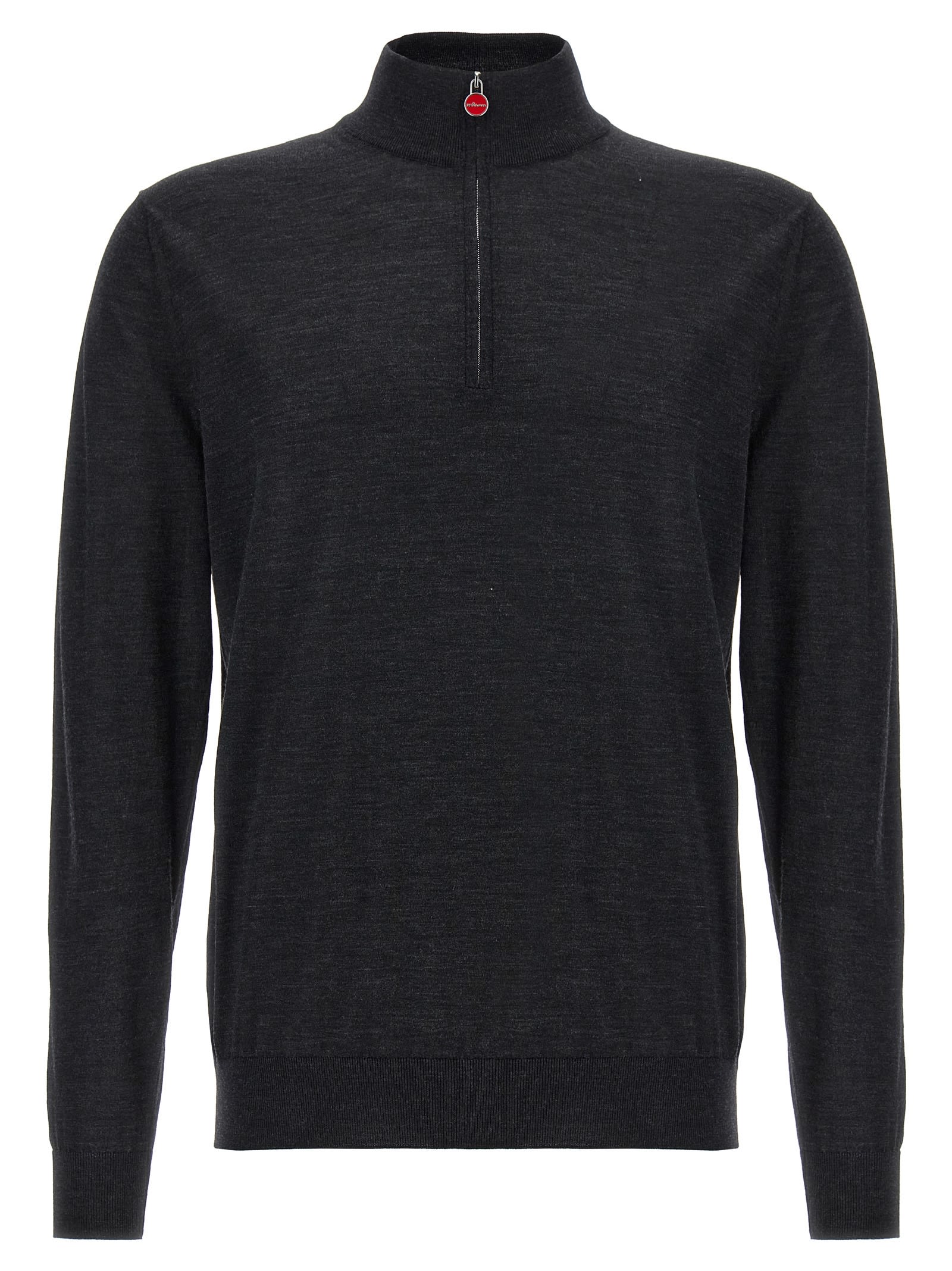 Shop Kiton 14 Micron Cardigan In Gray