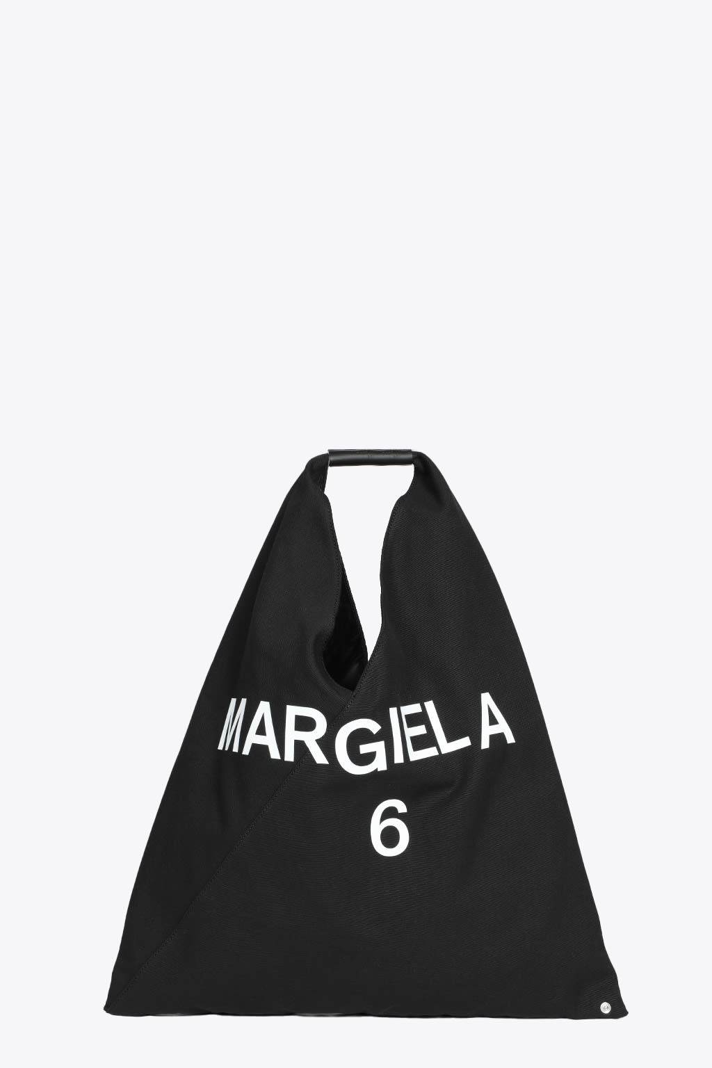 MM6 Maison Margiela Borsa Mano Mm6 Black canvas Japanese bag with logo