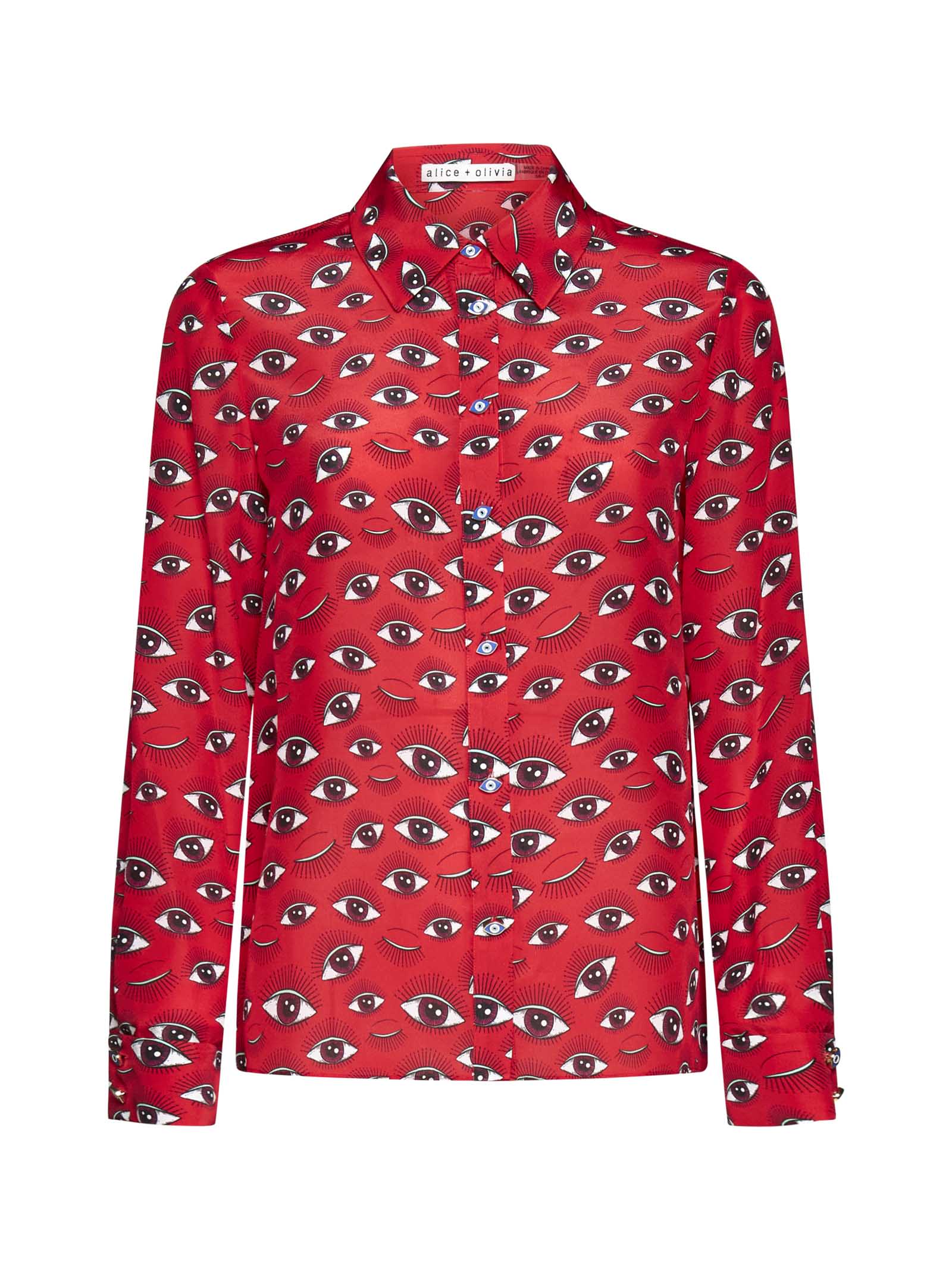 Shop Alice And Olivia Shirt In Eye Candy
