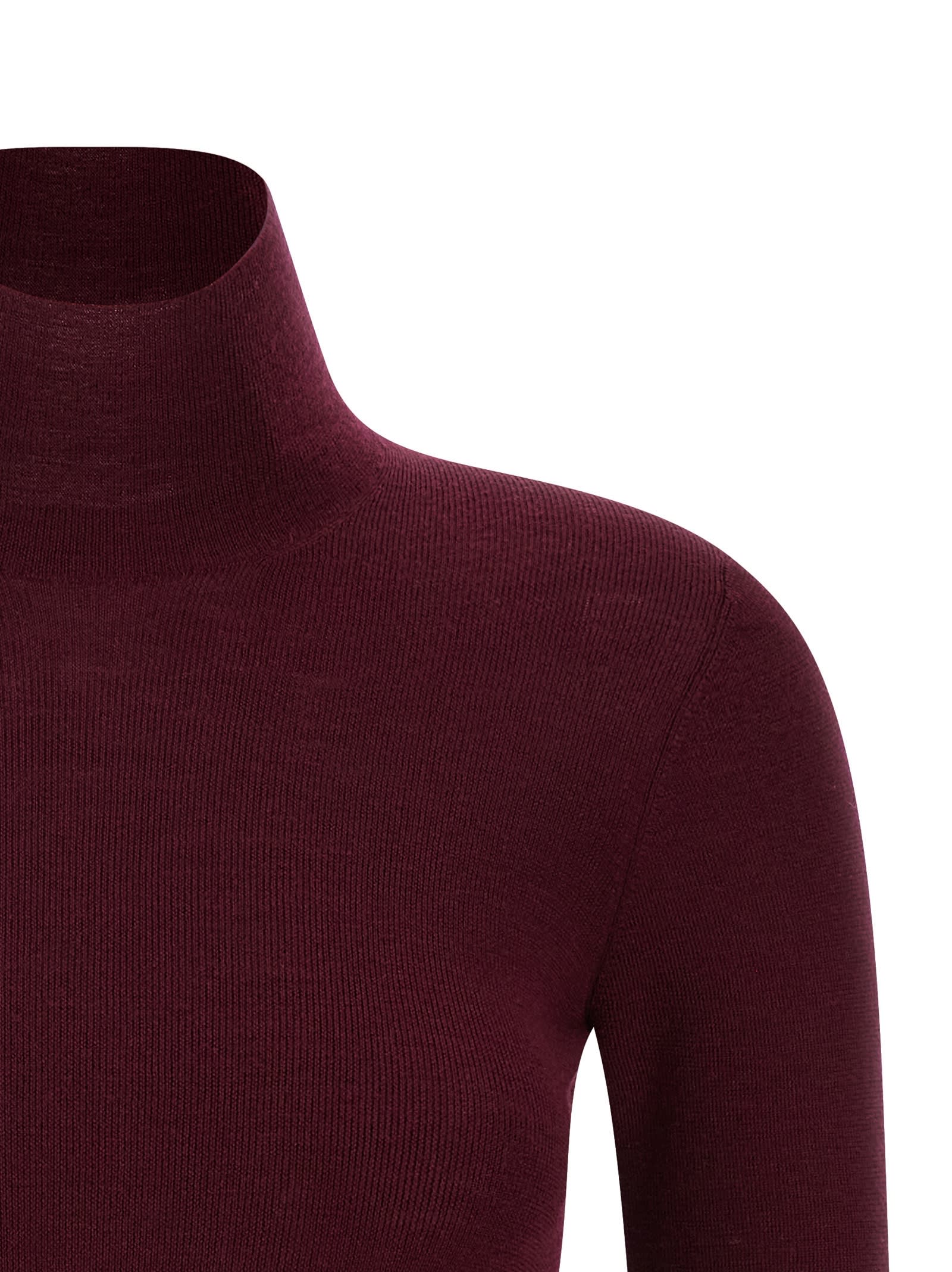 Etro Cozy Turtleneck Knit Sweater With Long Sleeves In Burgundy