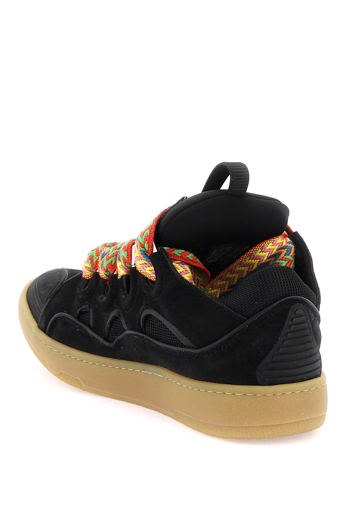 Shop Lanvin Curb Sneakers In Black