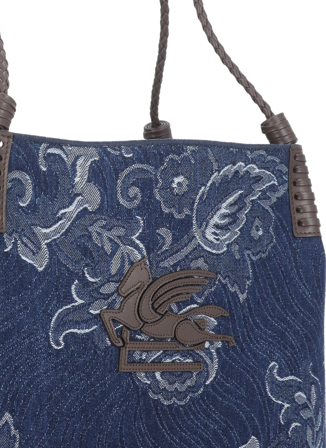 Etro Womens Denim Blue Scuro Libra Denim Shoulder Bag In Blue