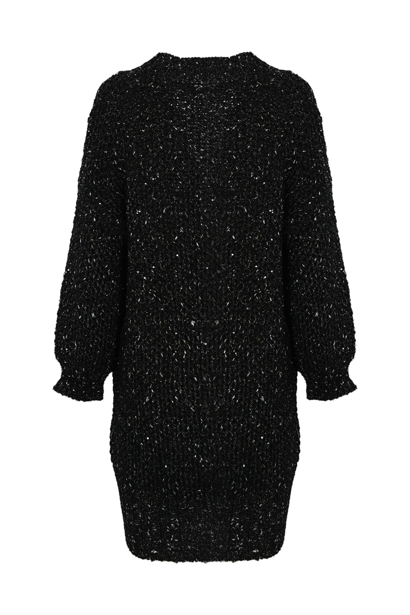 Fay Cotton Cardigan With Sequins In Nero
