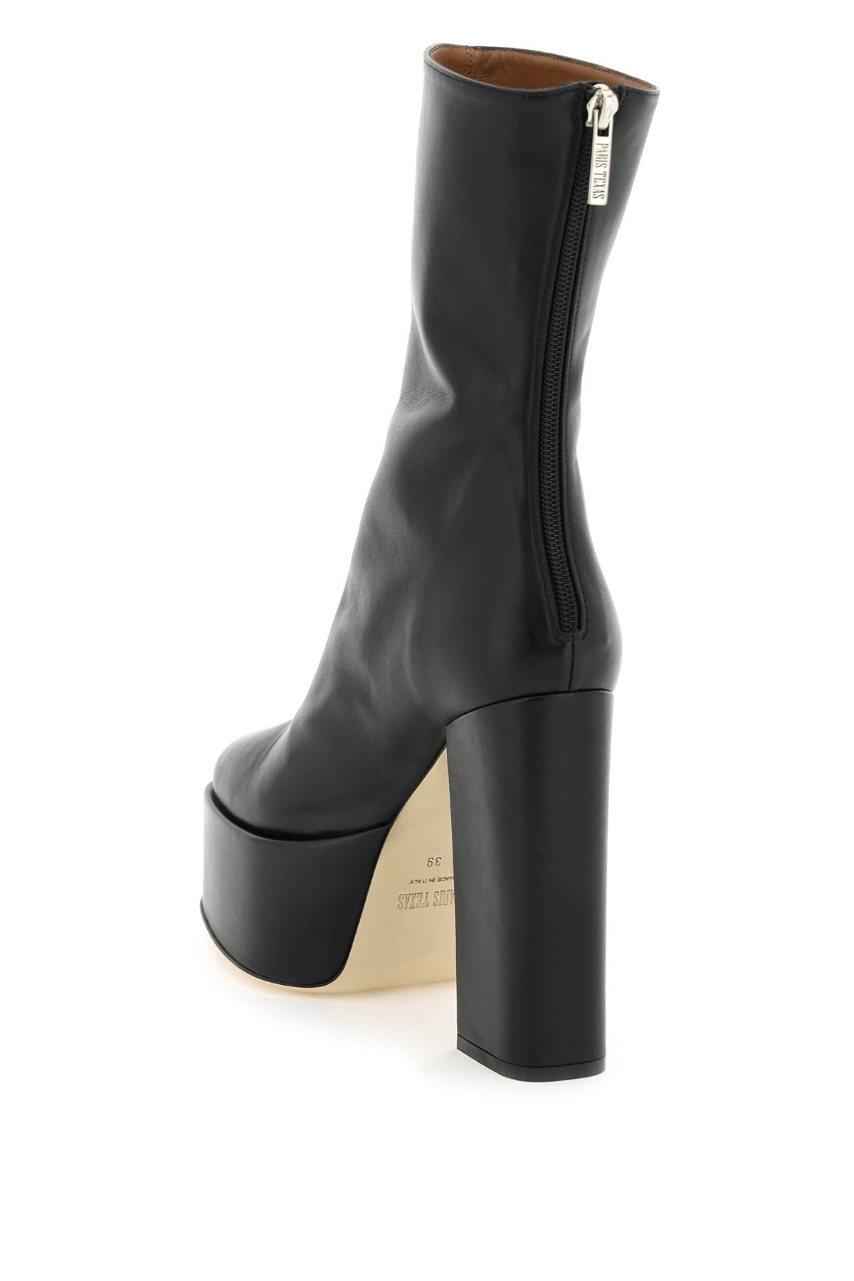 Shop Paris Texas Nappa Leather Lexy Ankle Boots In Black Diamond