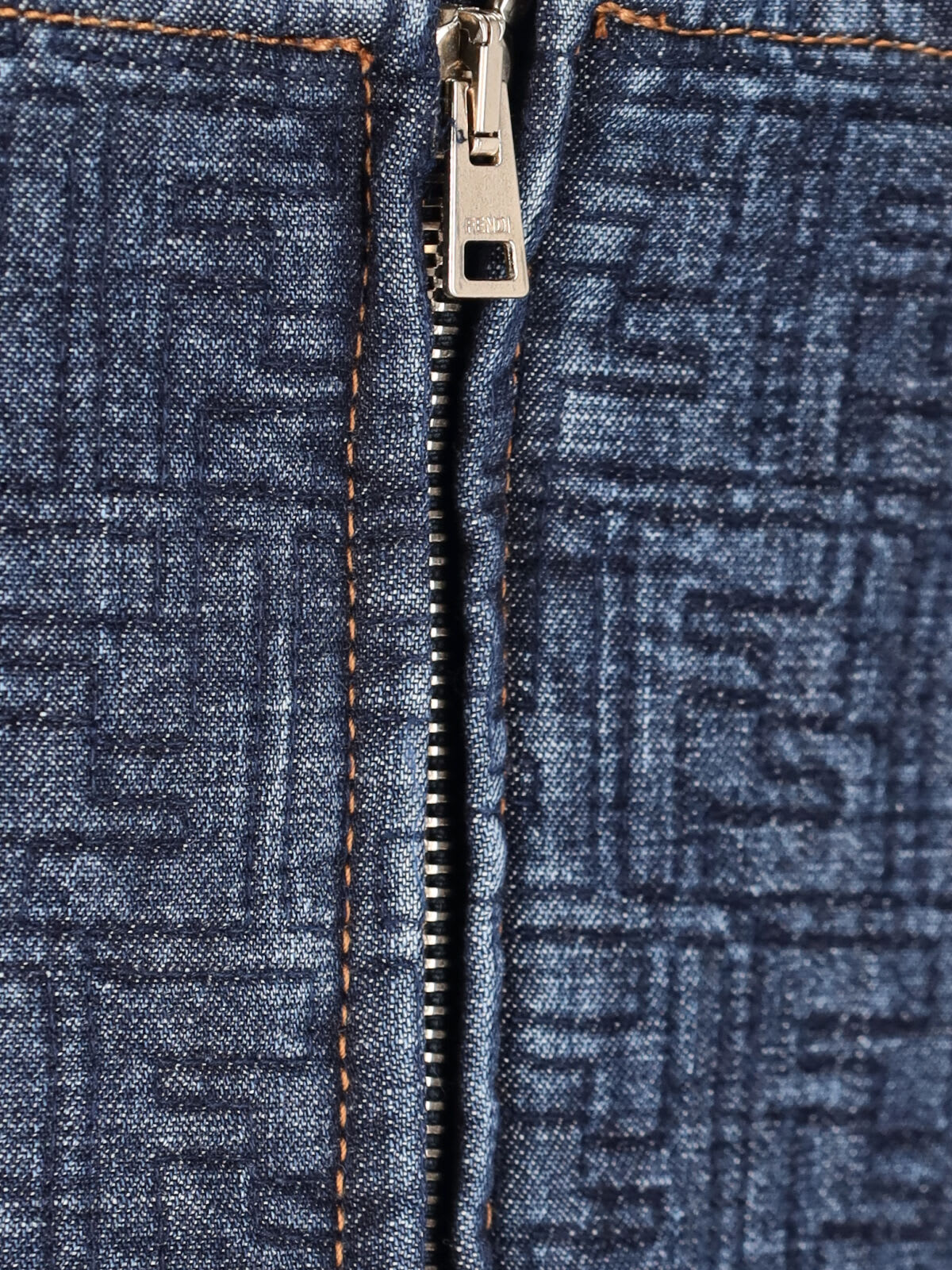 Fendi Mini Dress Ff In Blue