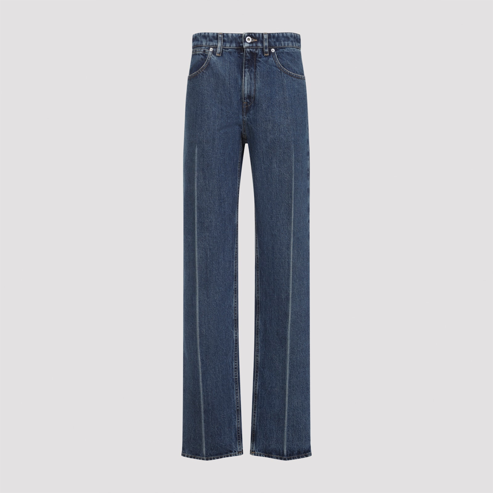 Jil Sander Trouser 114 Treated In Blue