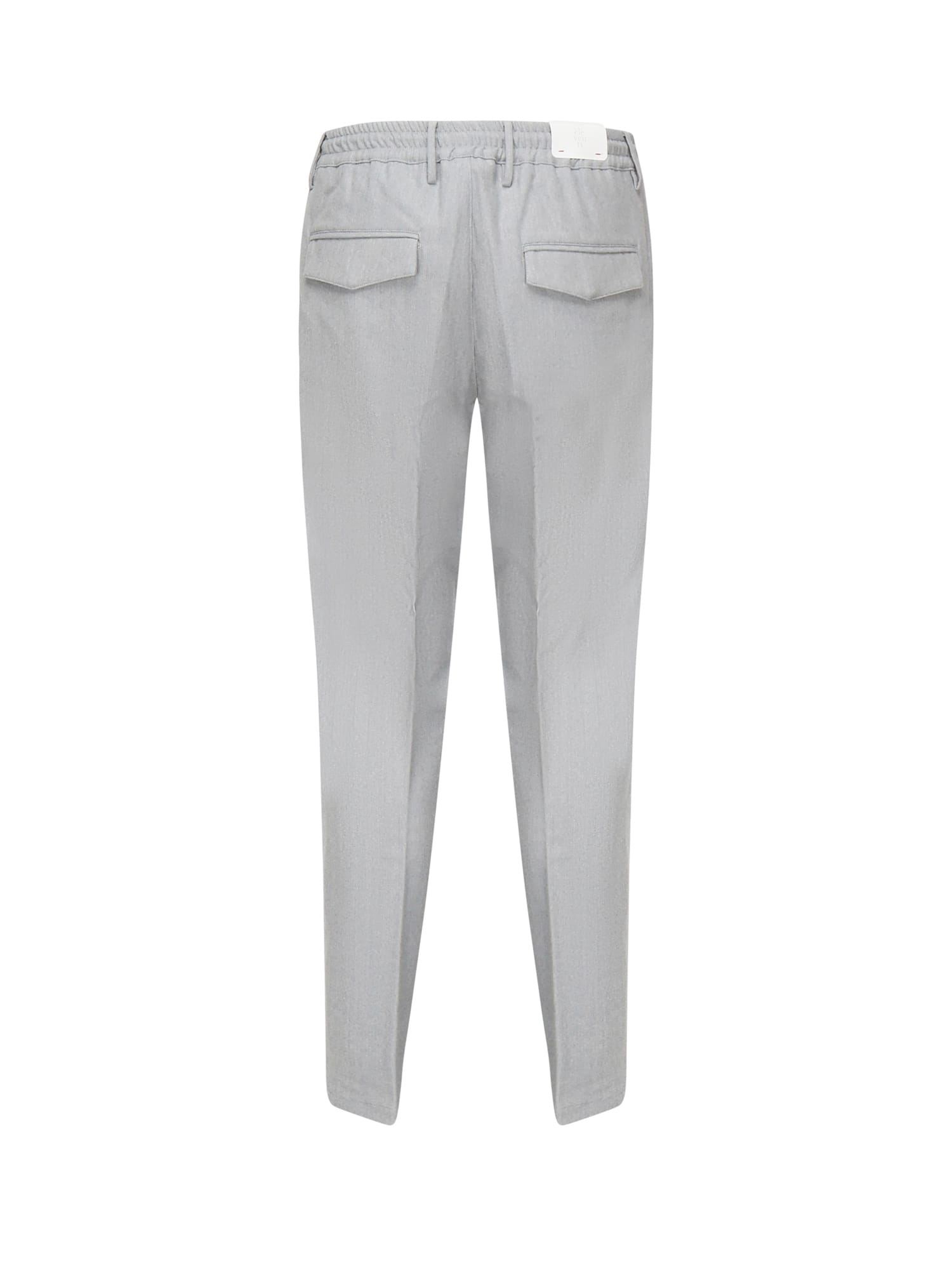 Eleventy Drawstring Waist Casual Pants In Gray