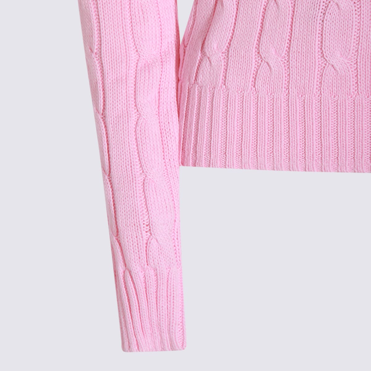 Polo Ralph Lauren Pink Cotton Knitwear In Pink