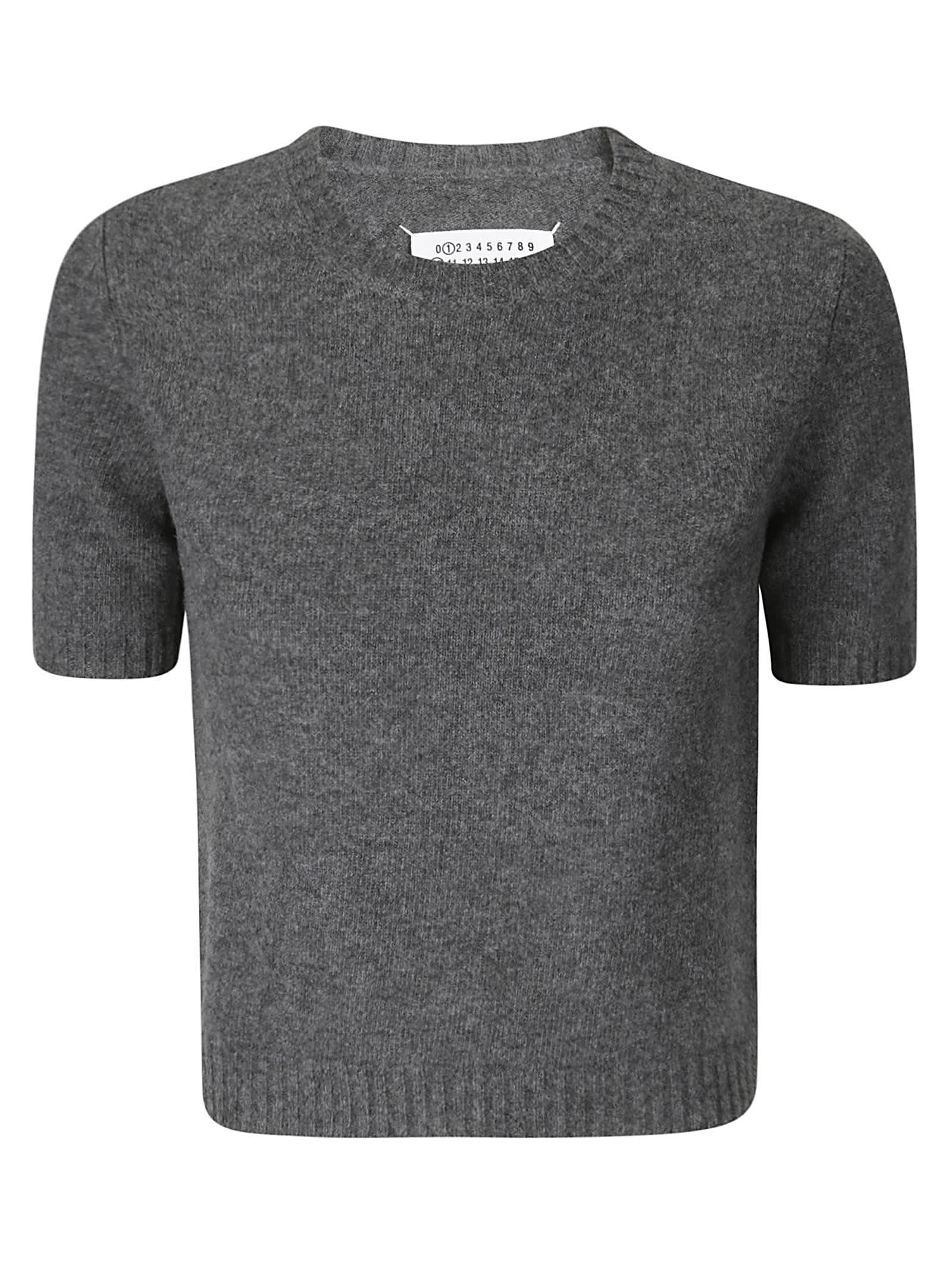 Shop Maison Margiela Crewneck In Charcoal