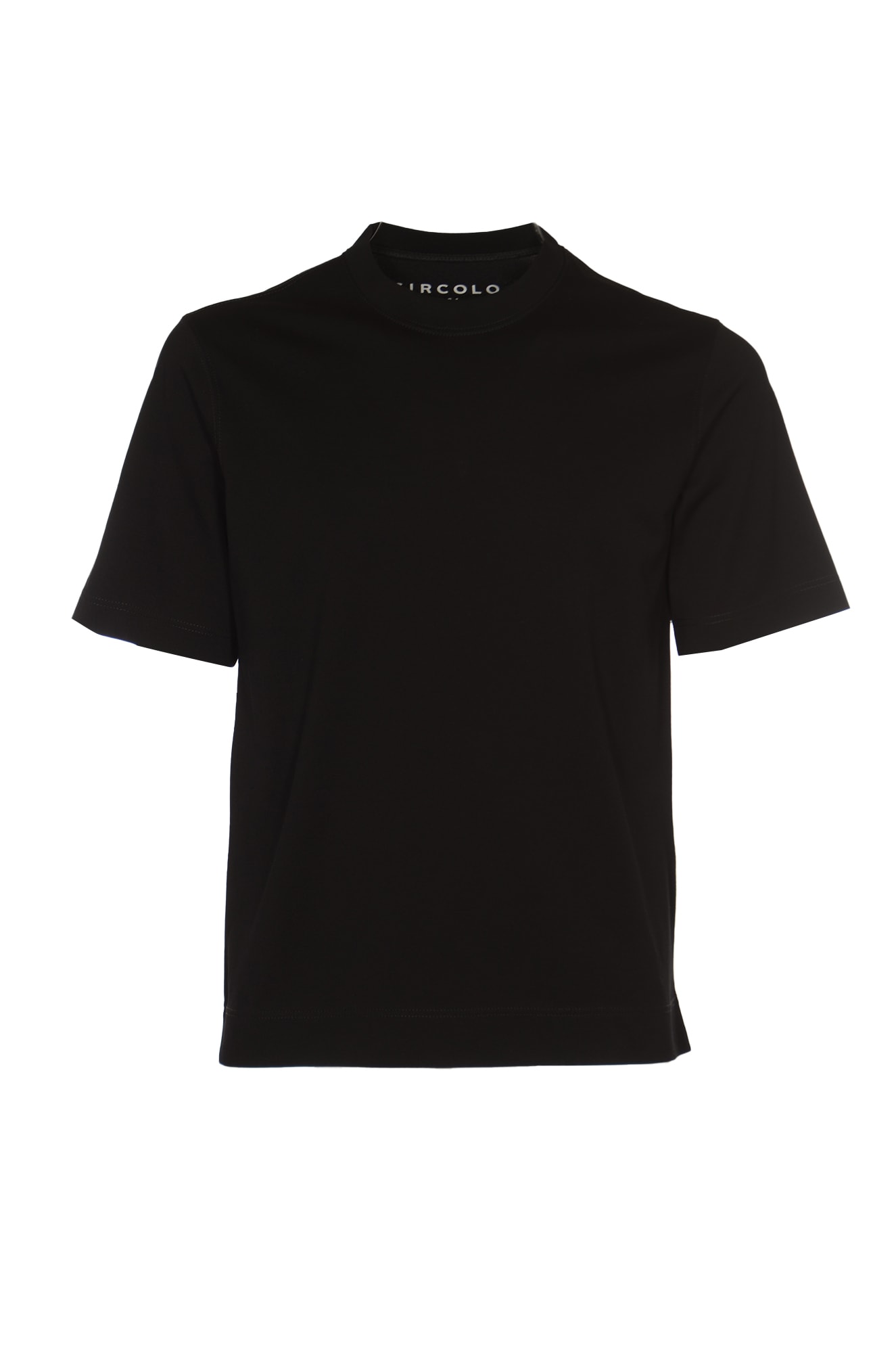 Shop Circolo 1901 Round Neck T-shirt In Black