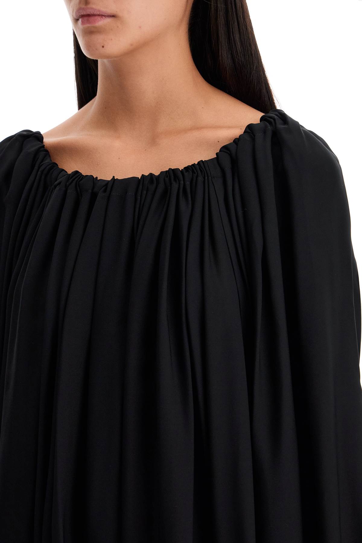 Shop Khaite A\n\nsilk Maxi Top Set In In Black (black)