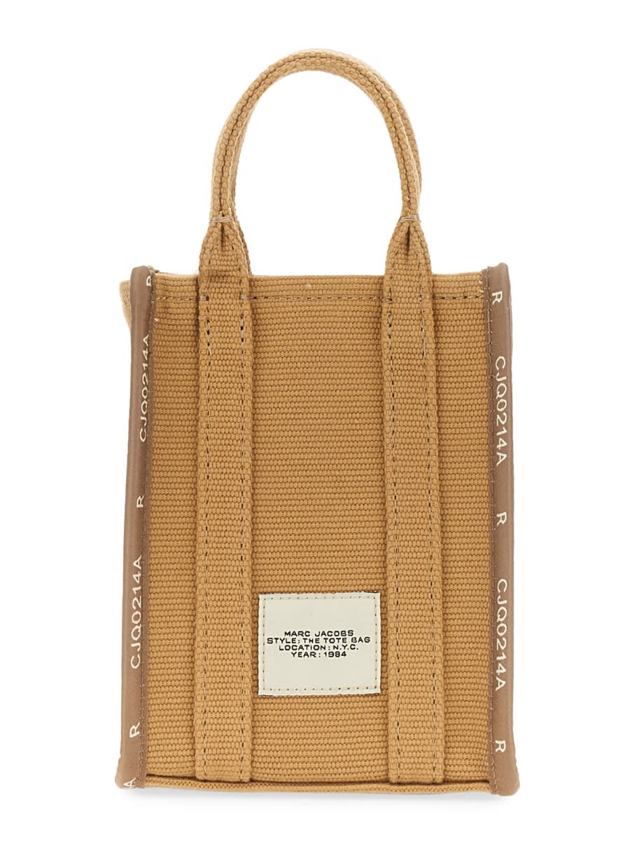 Shop Marc Jacobs The Tote Mini Bag In Beige