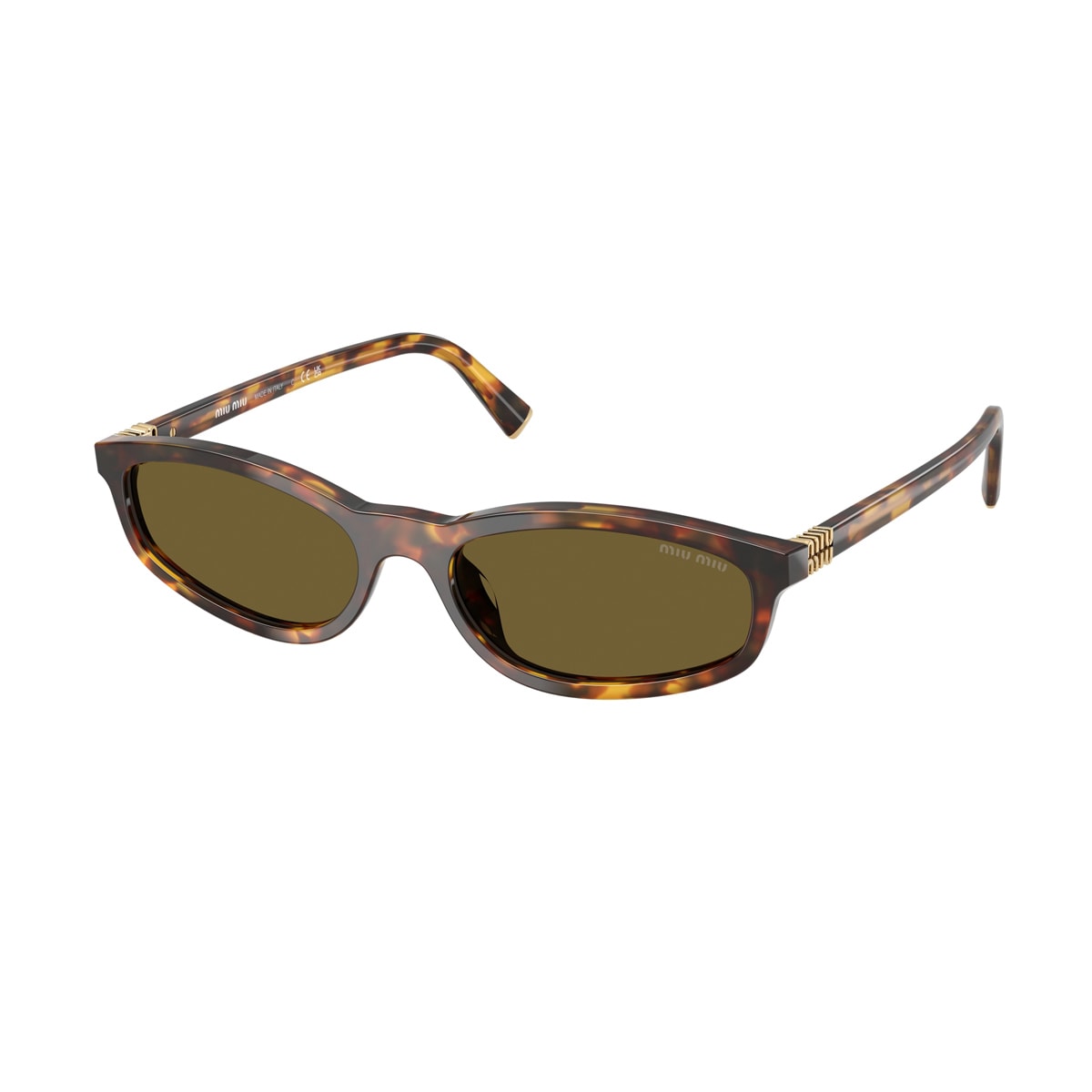 Miu Miu 0mu A06s 14l09z Havana Miele Sunglasses In Brown