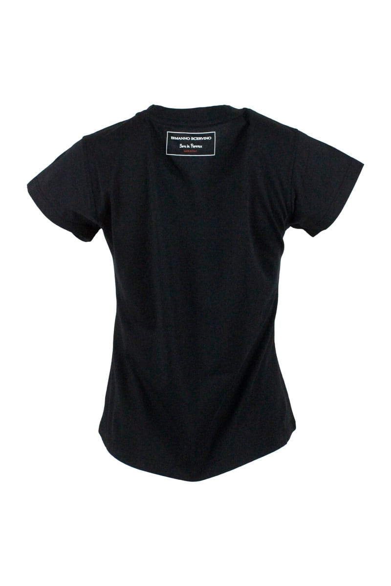 Shop Ermanno Scervino T-shirt In Black