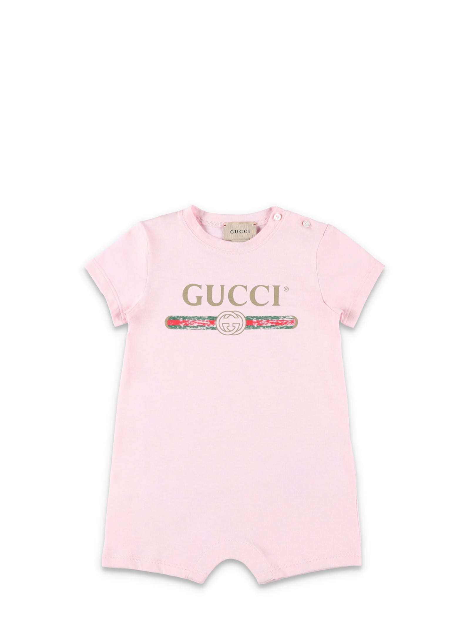 Shop Gucci Logo Cotton Gift Set In Pink