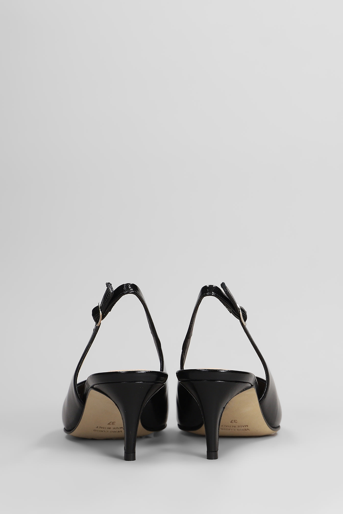 The Seller Pumps In Black Leather In Black