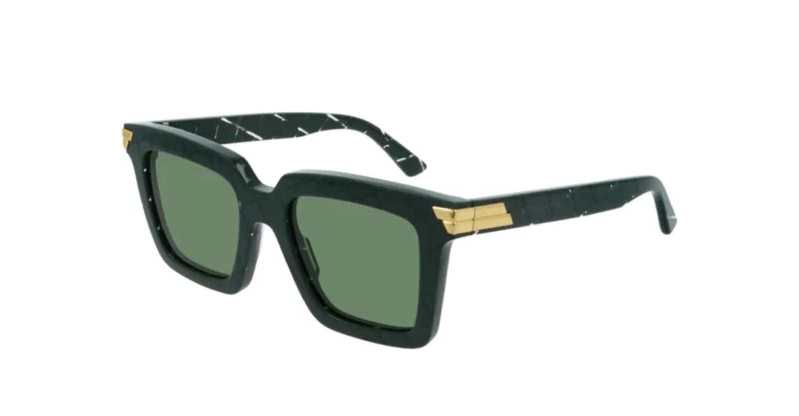 Bottega Veneta Eyewear Bv1005s-008 - intreccio Green Sunglasses