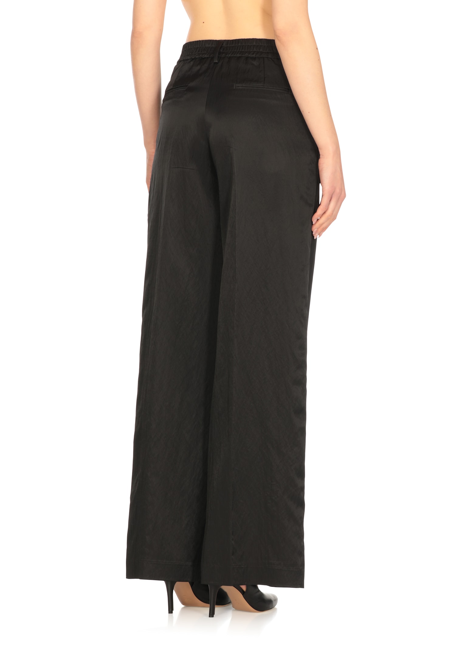 Pt Torino Viscose Pants In Gray