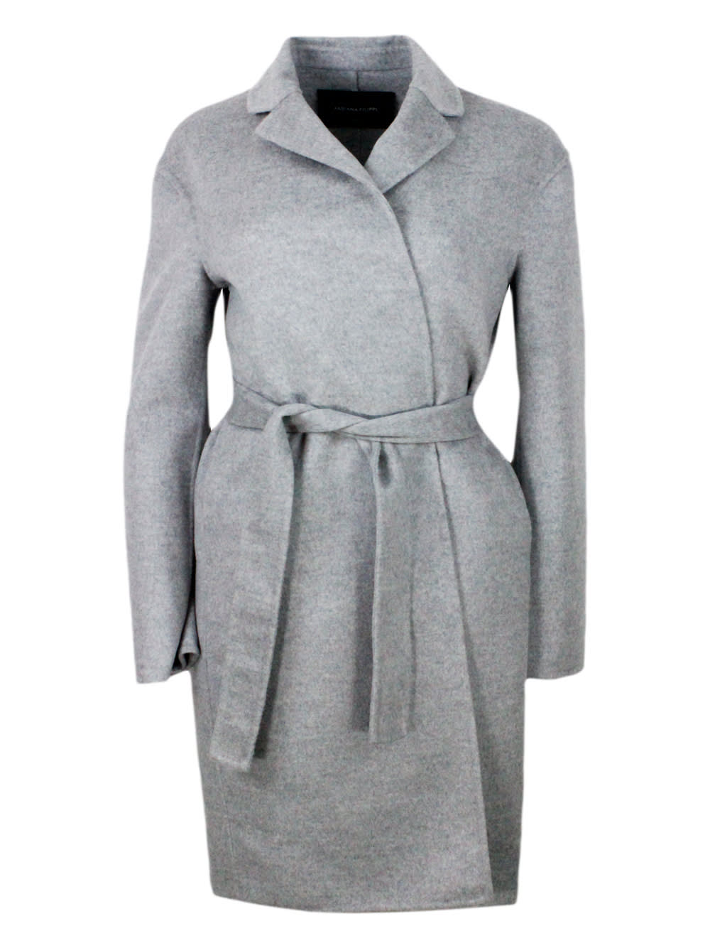 Shop Fabiana Filippi Coat In Grey