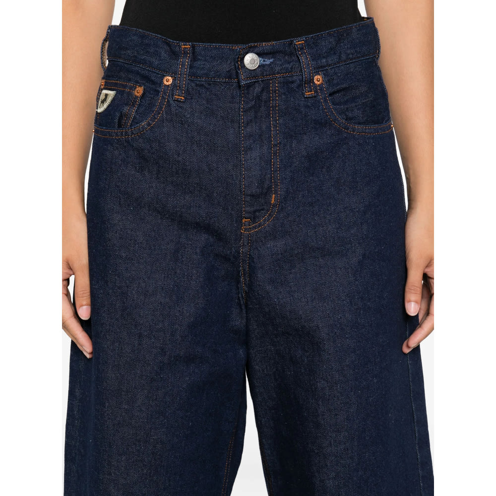 Lois Pipe Cropped Jeans In Blue