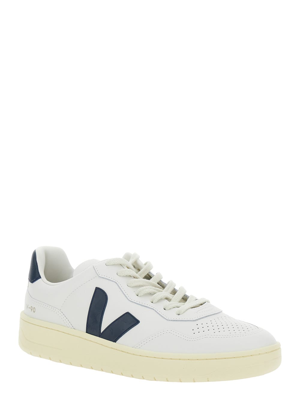 Veja V-90 Man Sneakers White Size 9 Leather In White