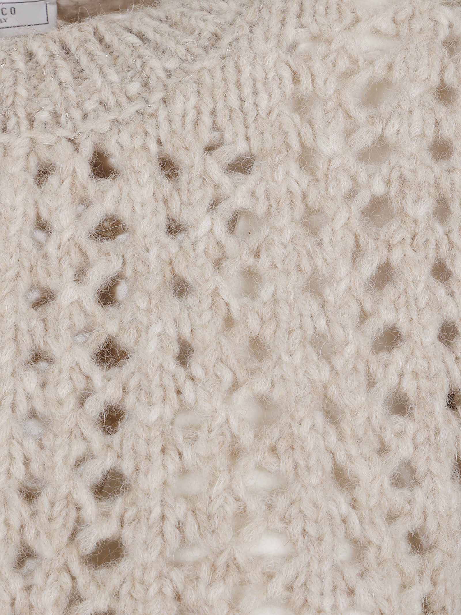 Peserico Alpaca And Wool Vest In Neutral