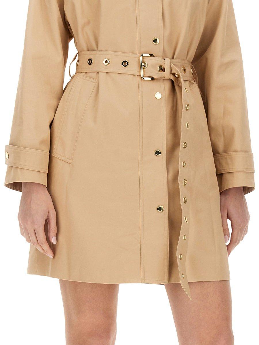Michael Michael Kors Michael Kors Cotton Trench Coat In Beige