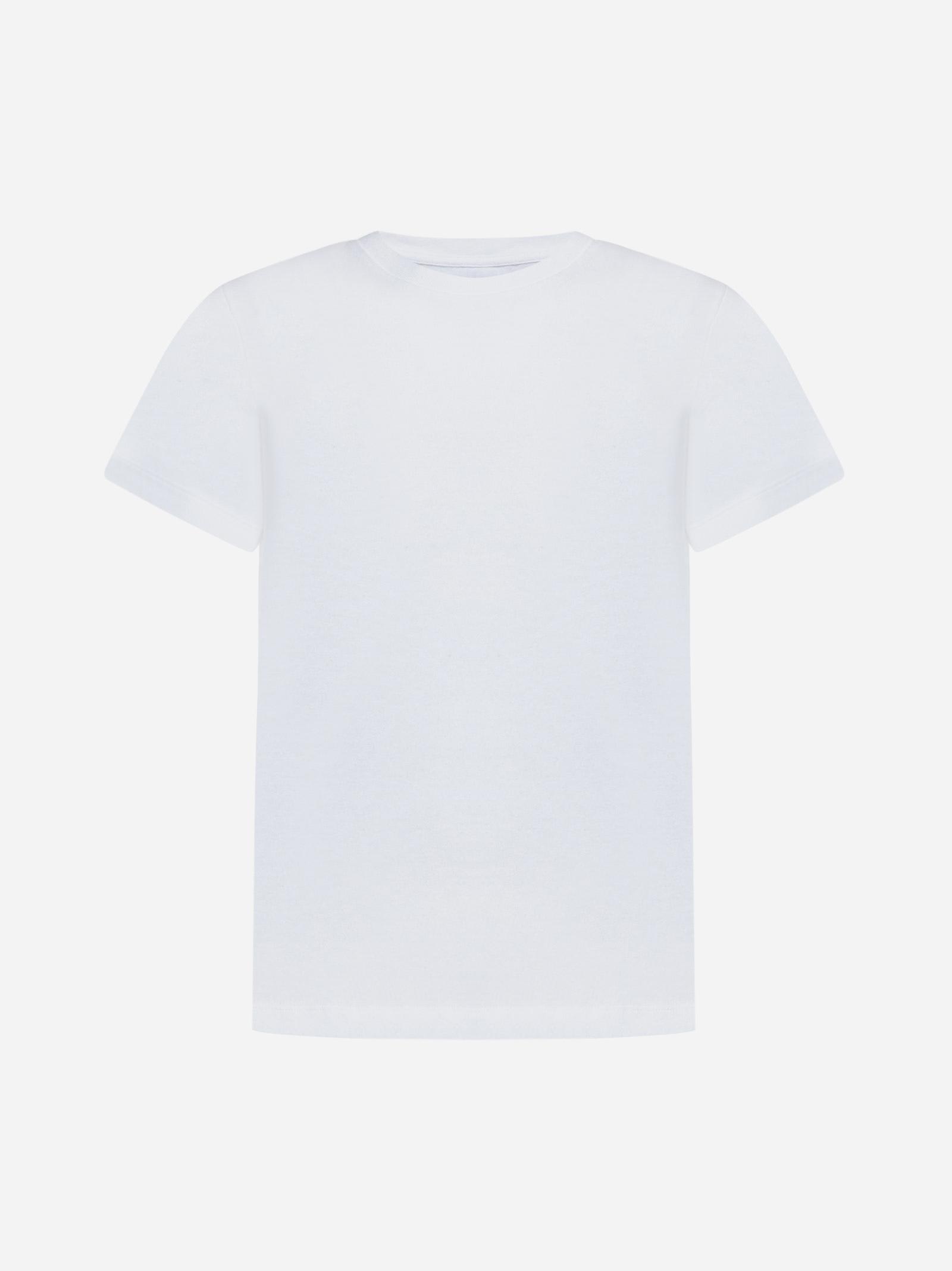 Shop Khaite Samson Cotton T-shirt In White