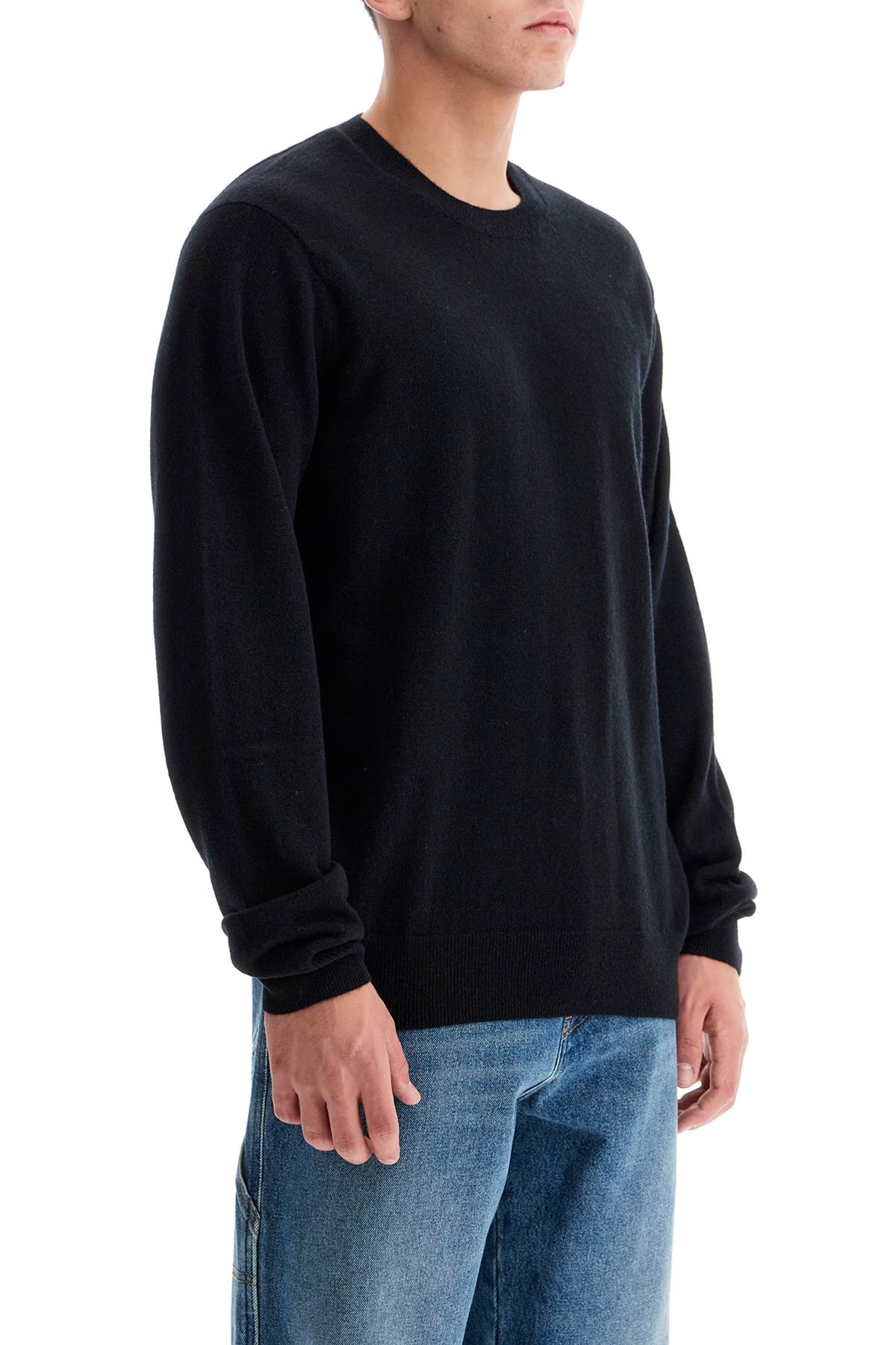 Shop Comme Des Garçons Shirt Wool Crewneck Pullover In Black (black)