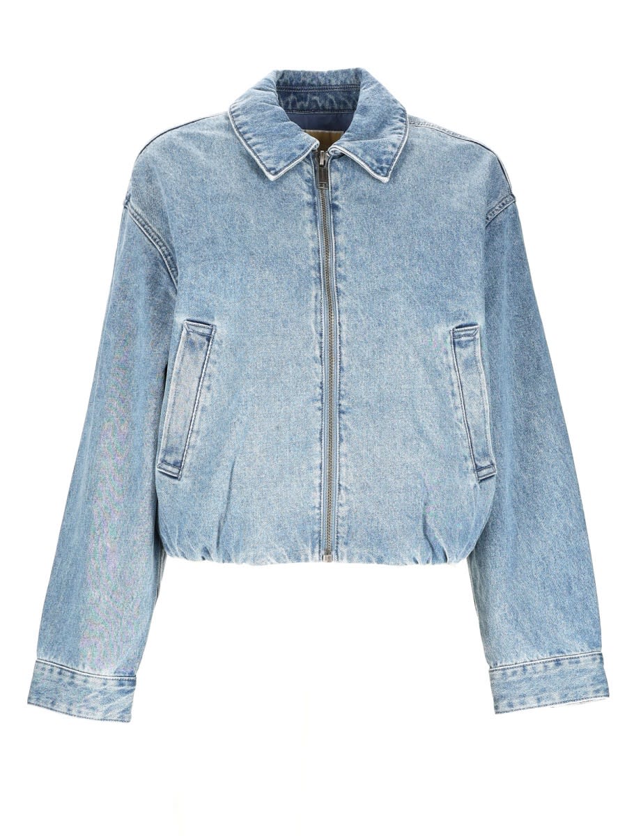 Michael Kors Denim Bomber Jacket