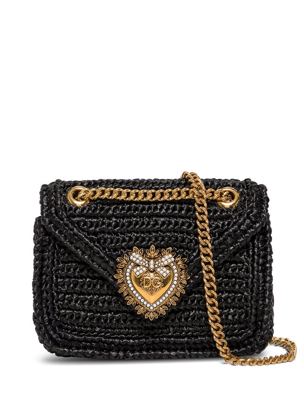Dolce & Gabbana Weave Devotion Crossbody Bag