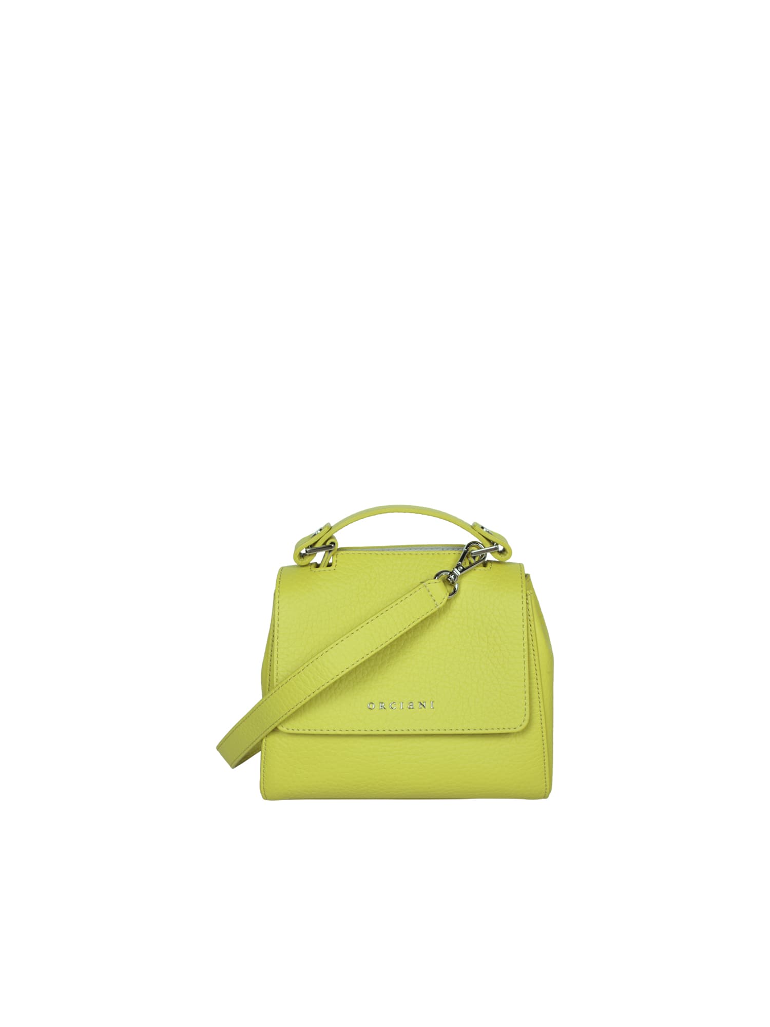 Shop Orciani Sveva Soft Mini Lime Bag In Green